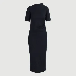 Winter Core BreathableMesh Evie Ribbed-Knit Jersey Dress (Petite)