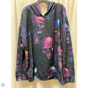 Adjustable Fastenings Royal Mode Sweatshirt Hoodie By Clothes Mentor In Purple, Size: 5