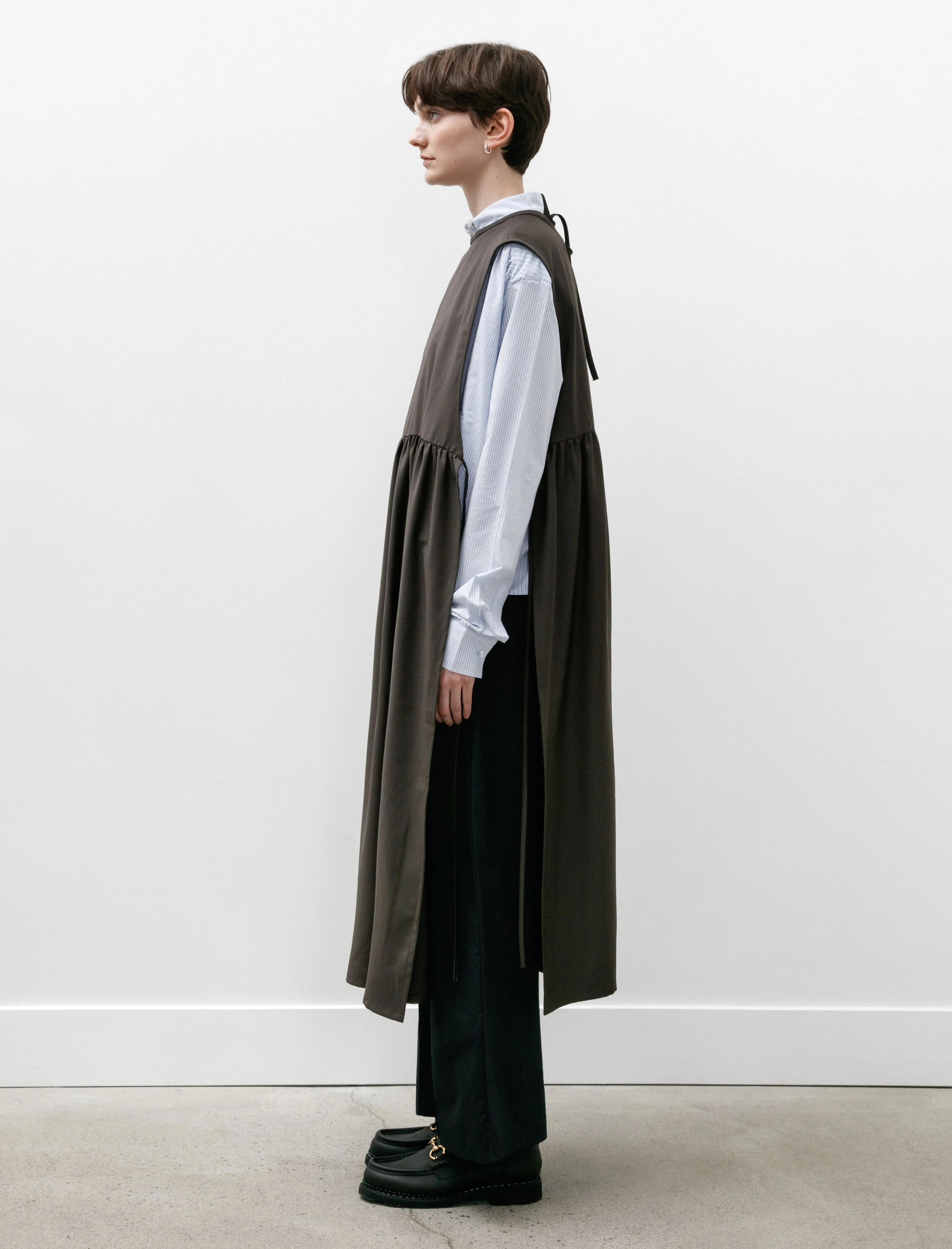 Strik Dress Brown Wool Street Sport