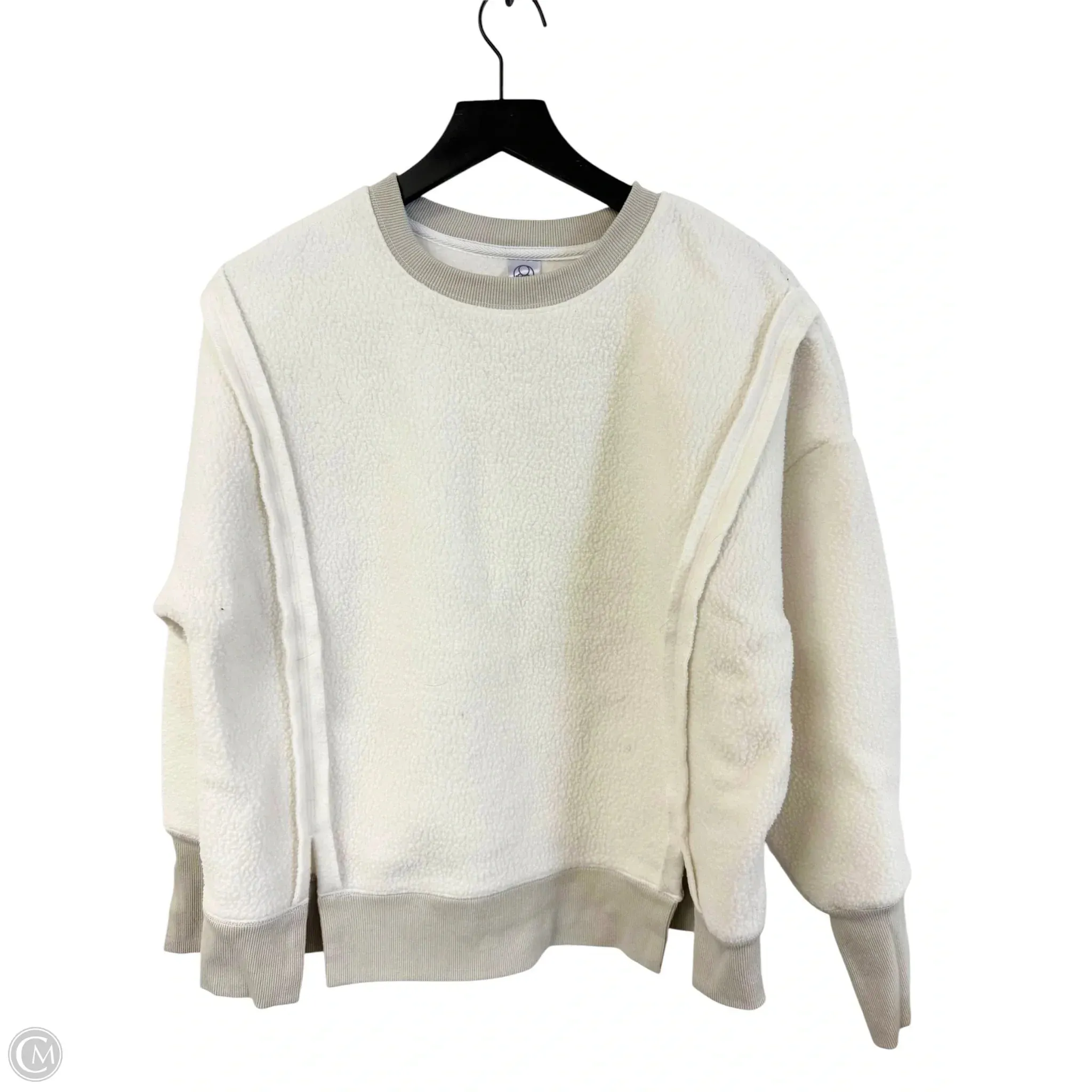 Sweatshirt Crewneck By Te Verde In White, Size: S Princess Glow Pearl Tone