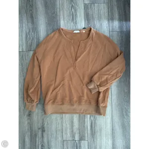 Versatile Scarf Sweatshirt Crewneck By Clothes Mentor In Orange, Size: M