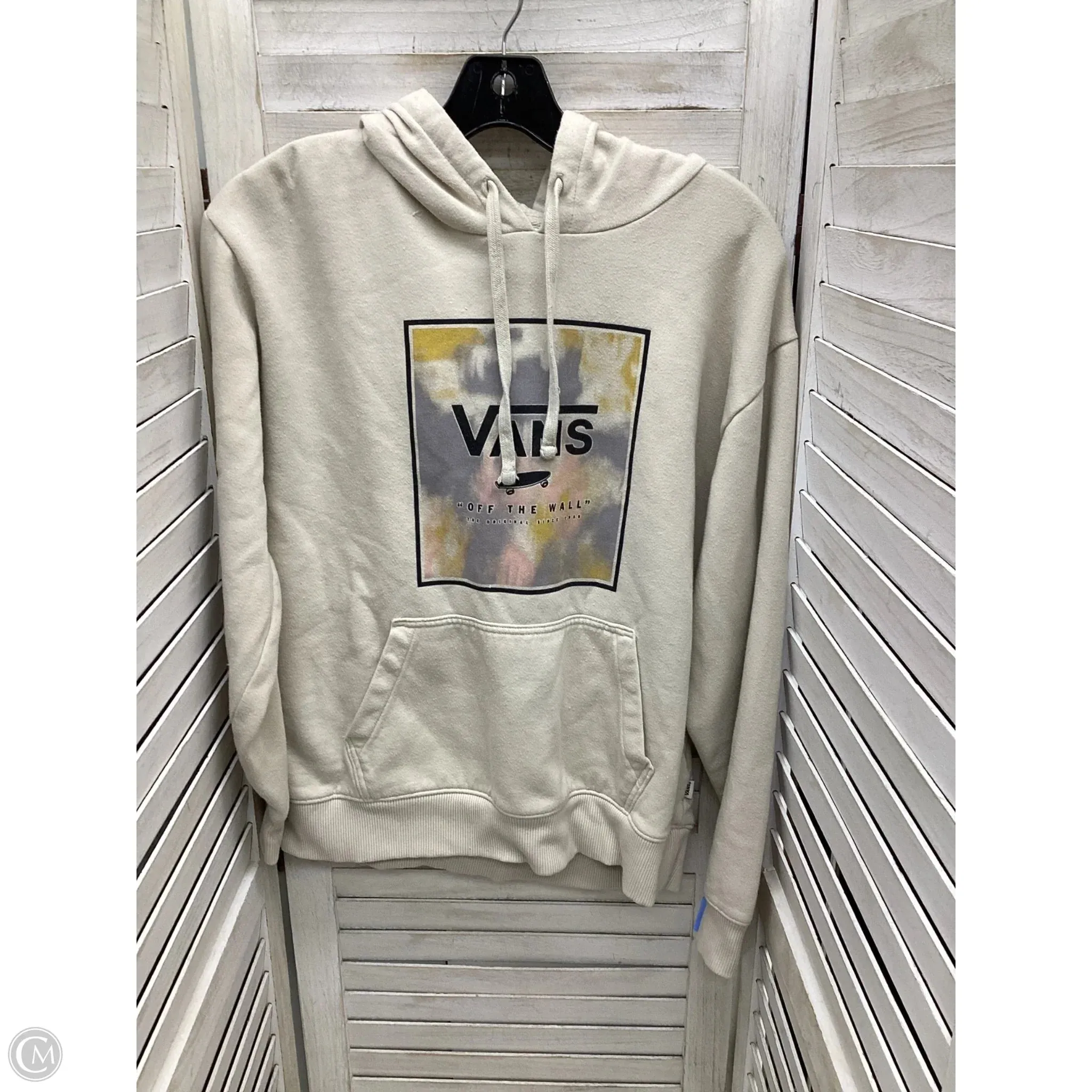 SoftenedEdges Sweatshirt Hoodie By Vans In Off White, Size: S