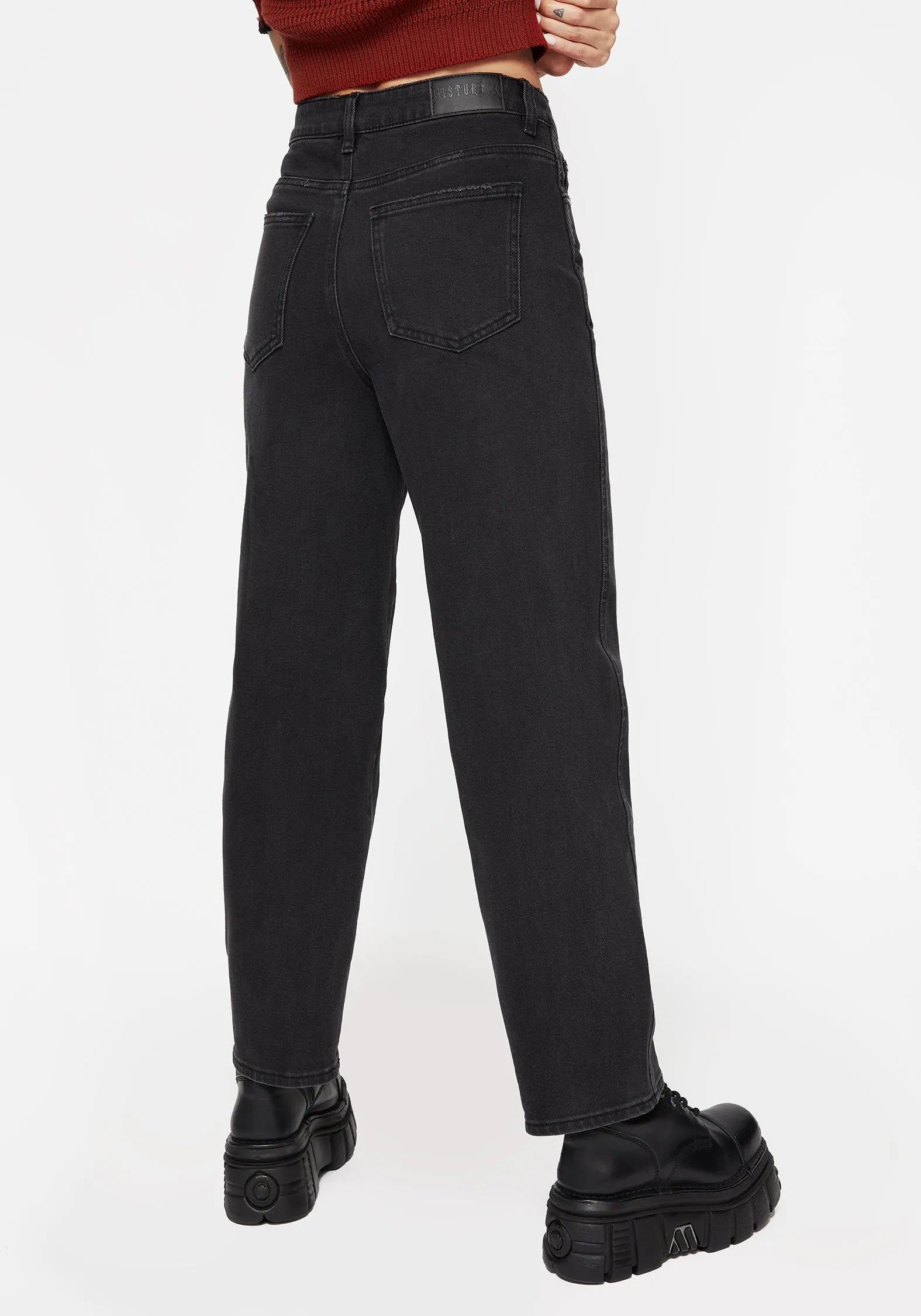 Premium Outdoor Enthusiast Trend Setter Chill Outfit Student Outfit Malevolence Denim Barrel Leg Jeans