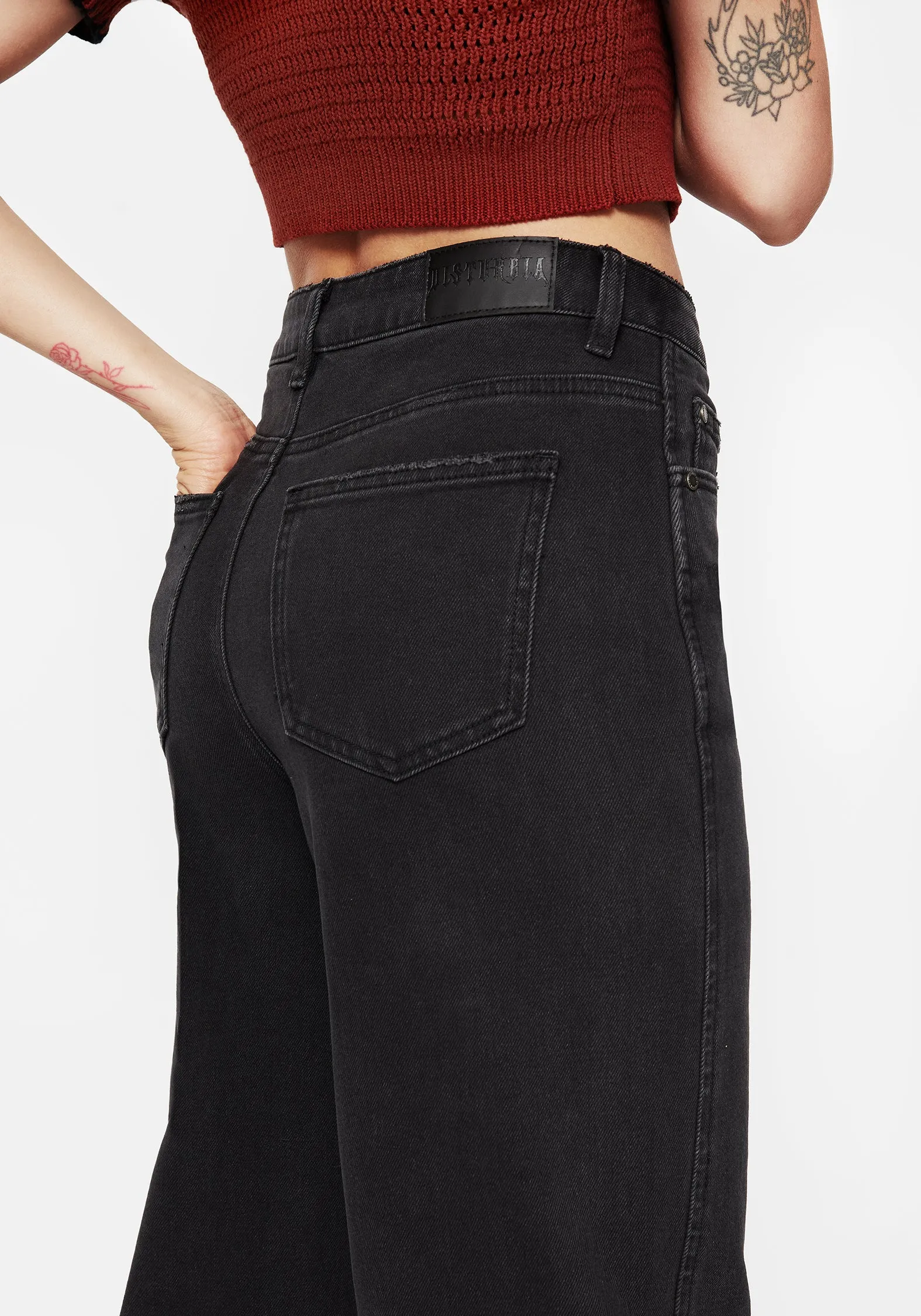 Timeless Look Malevolence Denim Barrel Leg Jeans