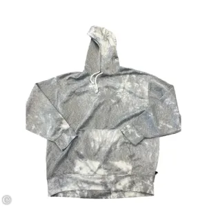 Sweatshirt Hoodie By Nike In Grey, Size: S FadeResistantDye