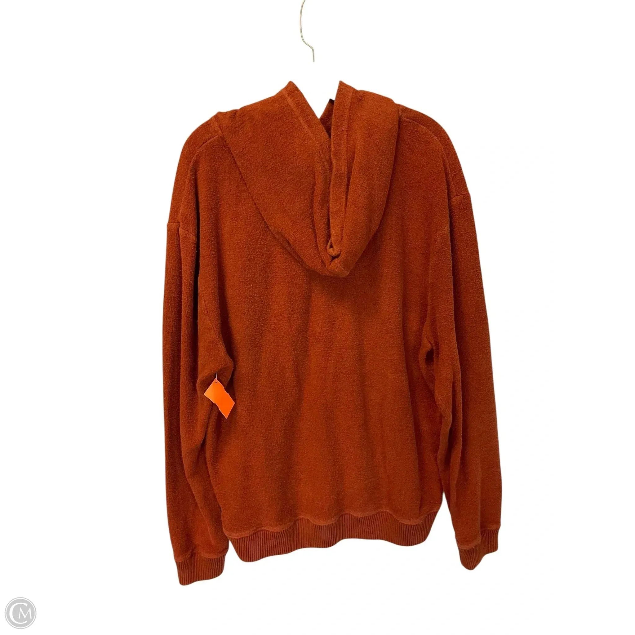Weather Ready Sweatshirt Hoodie By Urban Outfitters In Orange, Size: L