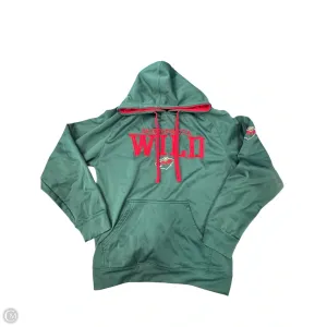 HighVisibility Trim Road Look Sweatshirt Hoodie By Clothes Mentor In Green, Size: M