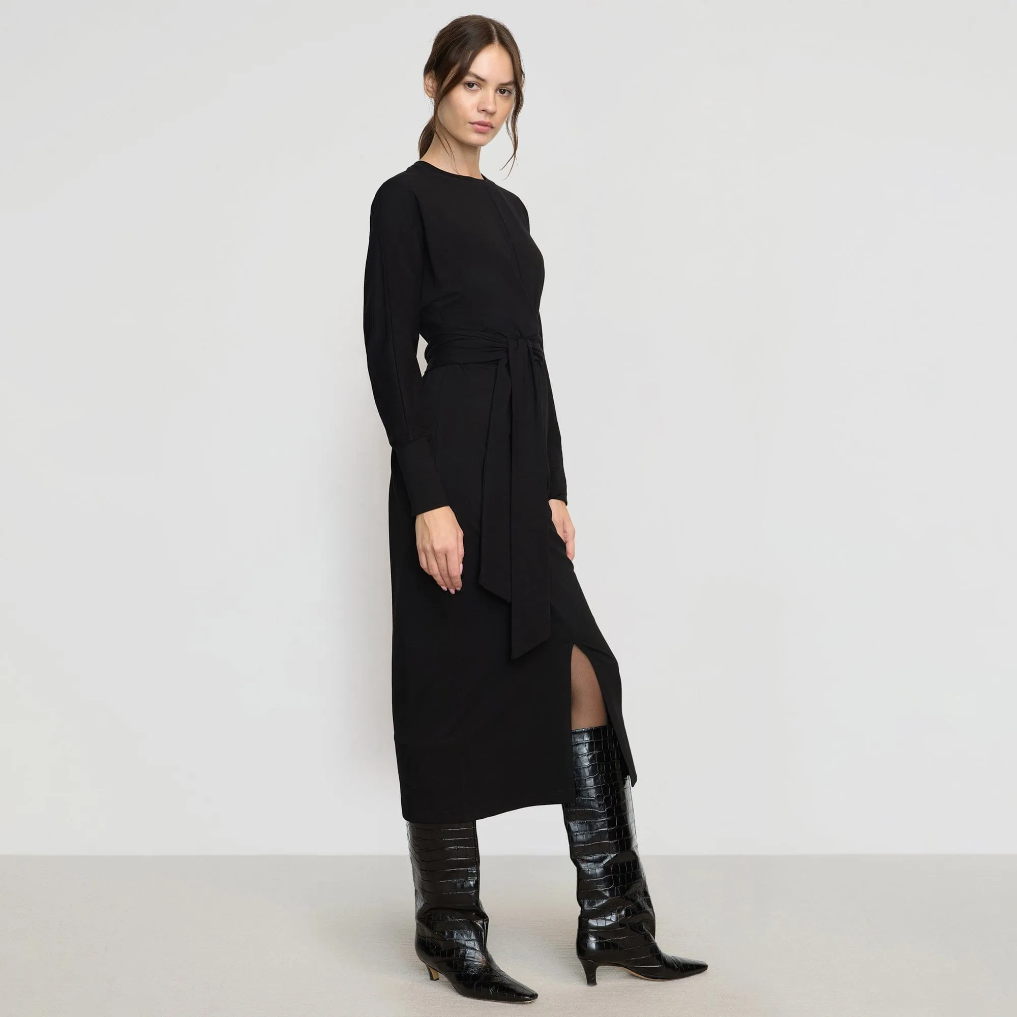 Sporty Look FlexibleFit Wei Tie-Front Organic Cotton Dress