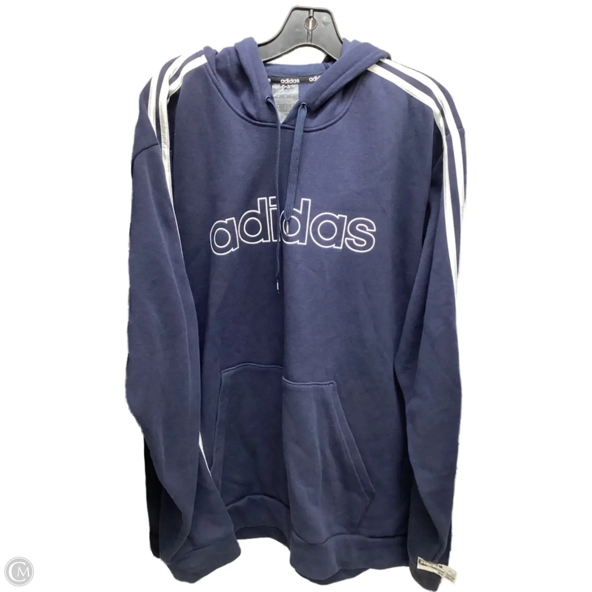 Sweatshirt Hoodie By Adidas In Navy, Size: Xl Easy Go Joy Mood