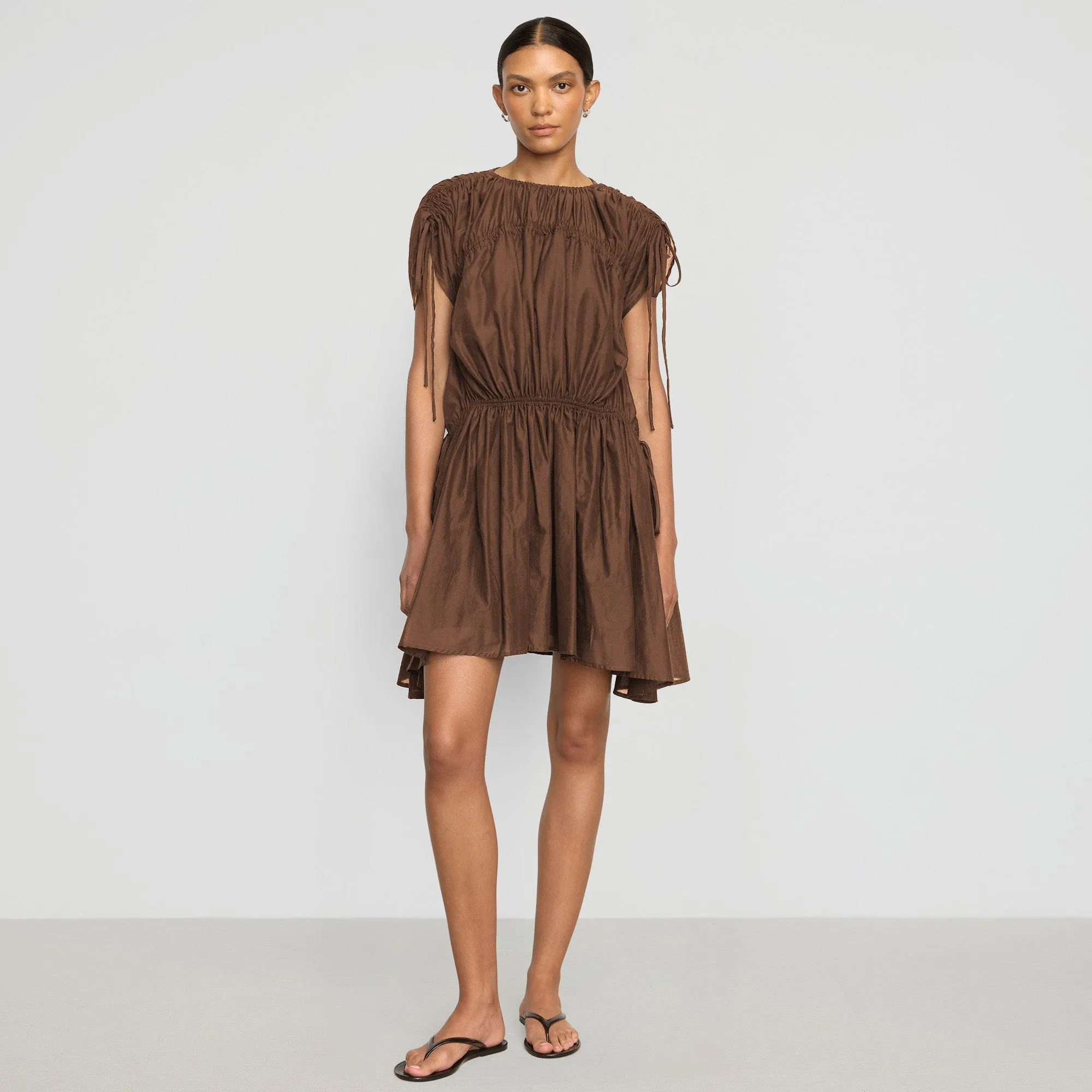 Akemi Tie-Shoulder Organic Cotton Dress Active Ease