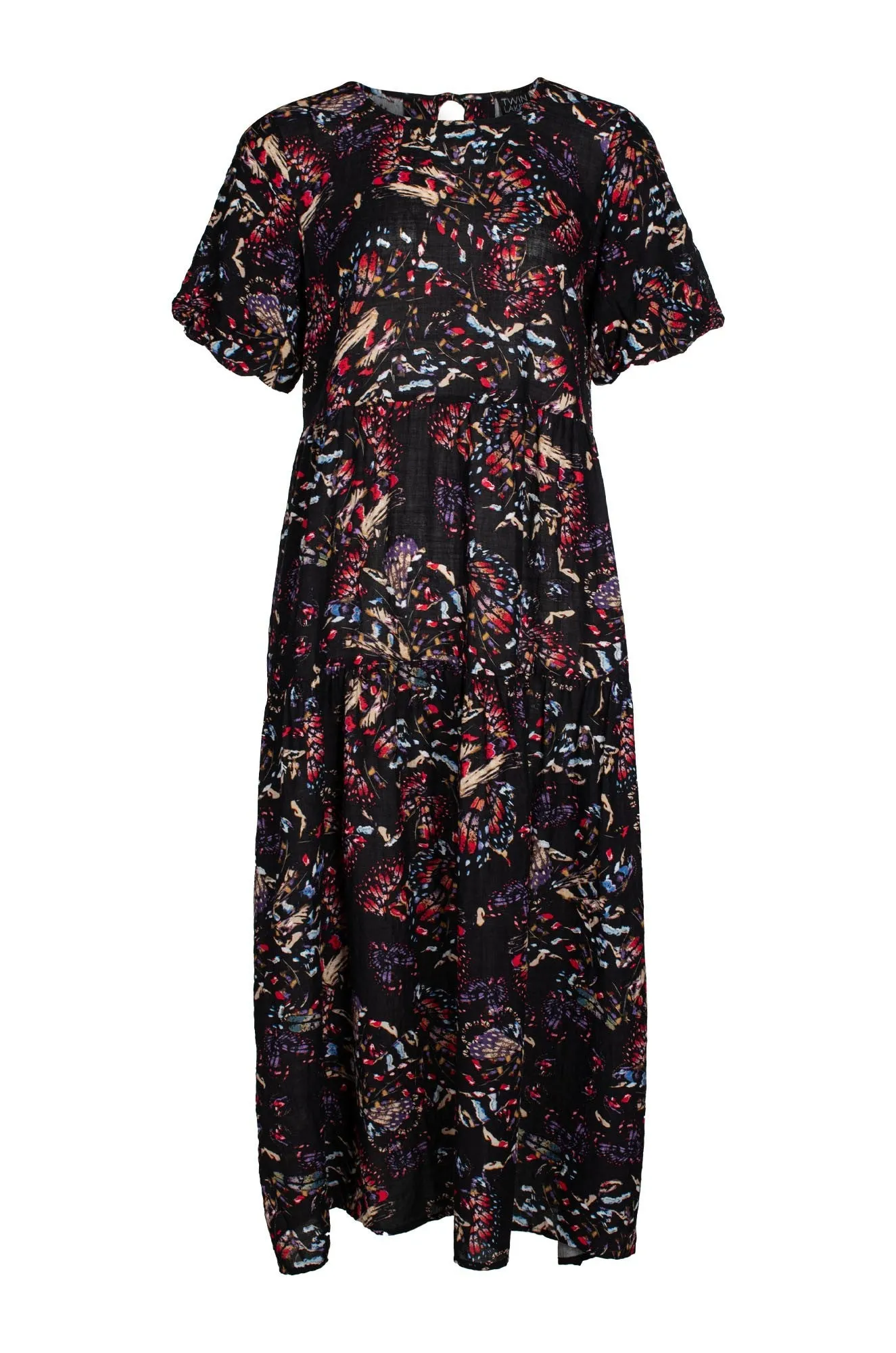 Princess Glow Cozy Layer Midi Summer Dress | MULTI BUTTERFLY | 6542C1