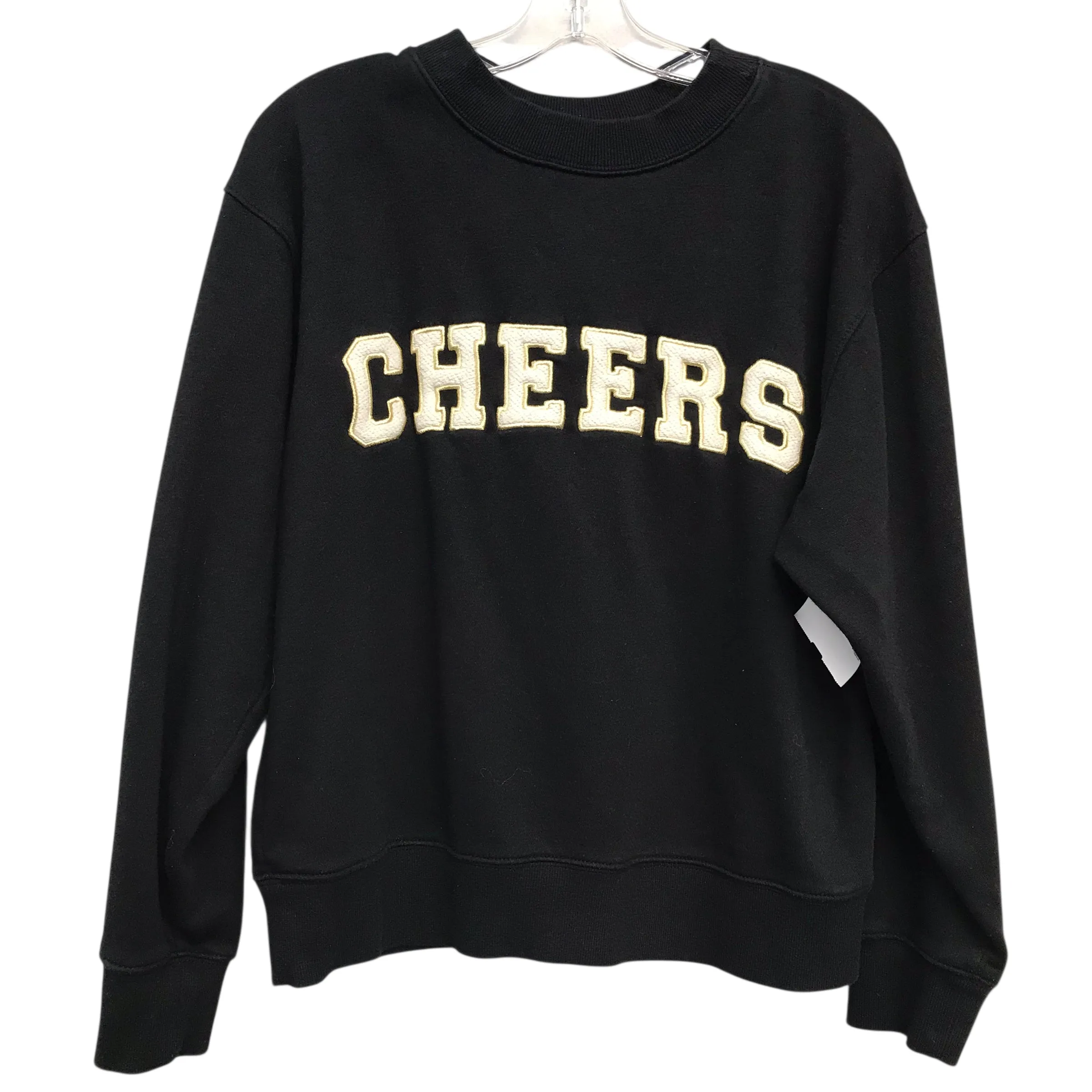 Sweatshirt Crewneck By Universal Thread In Black, Size:S Poise Fit Free Fit