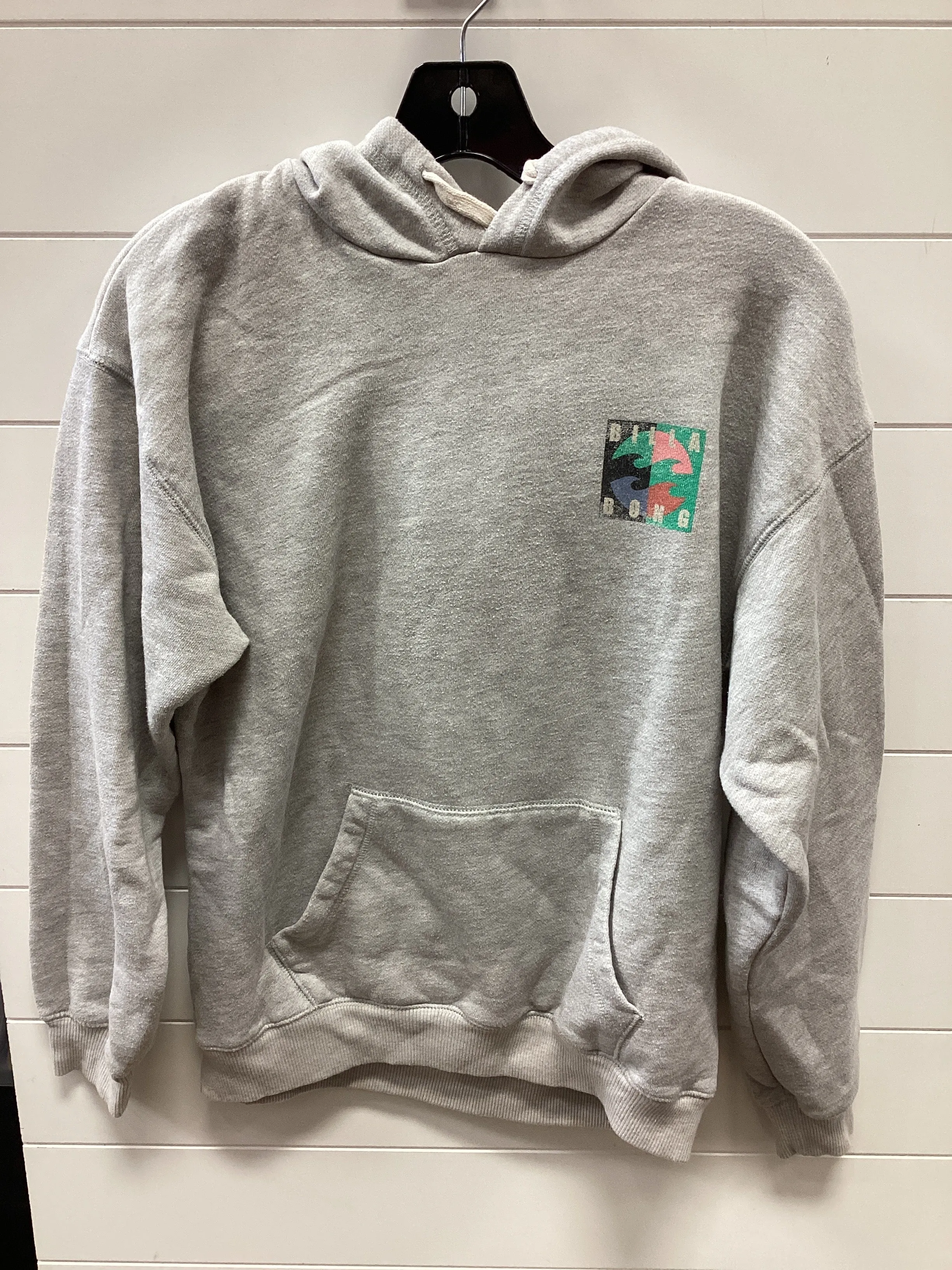 Basic Wear Sweatshirt Hoodie By Billabong In Grey, Size:M