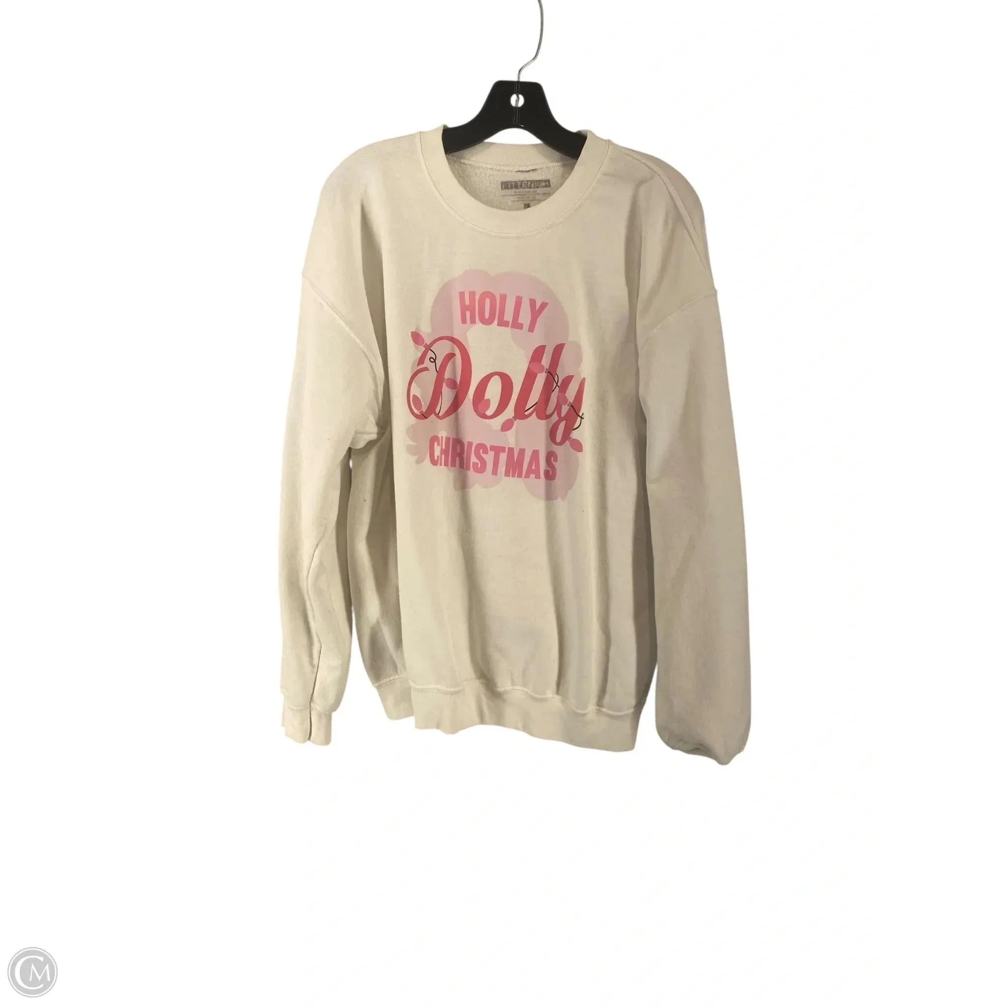Sweatshirt Crewneck By Cme In White, Size: L Casual Protection Rain Fit
