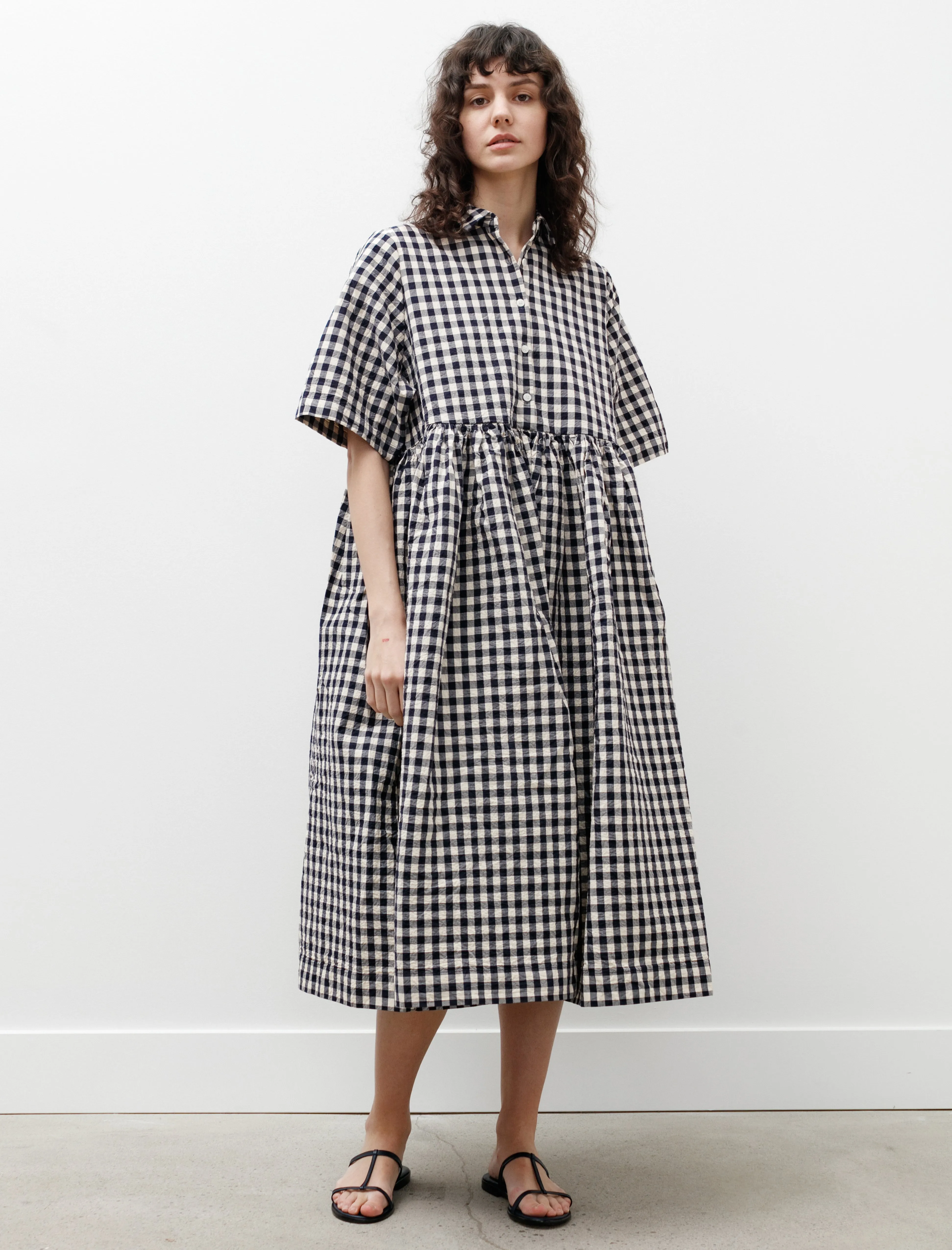 TaglessLabel Ethal Dress Navy Check