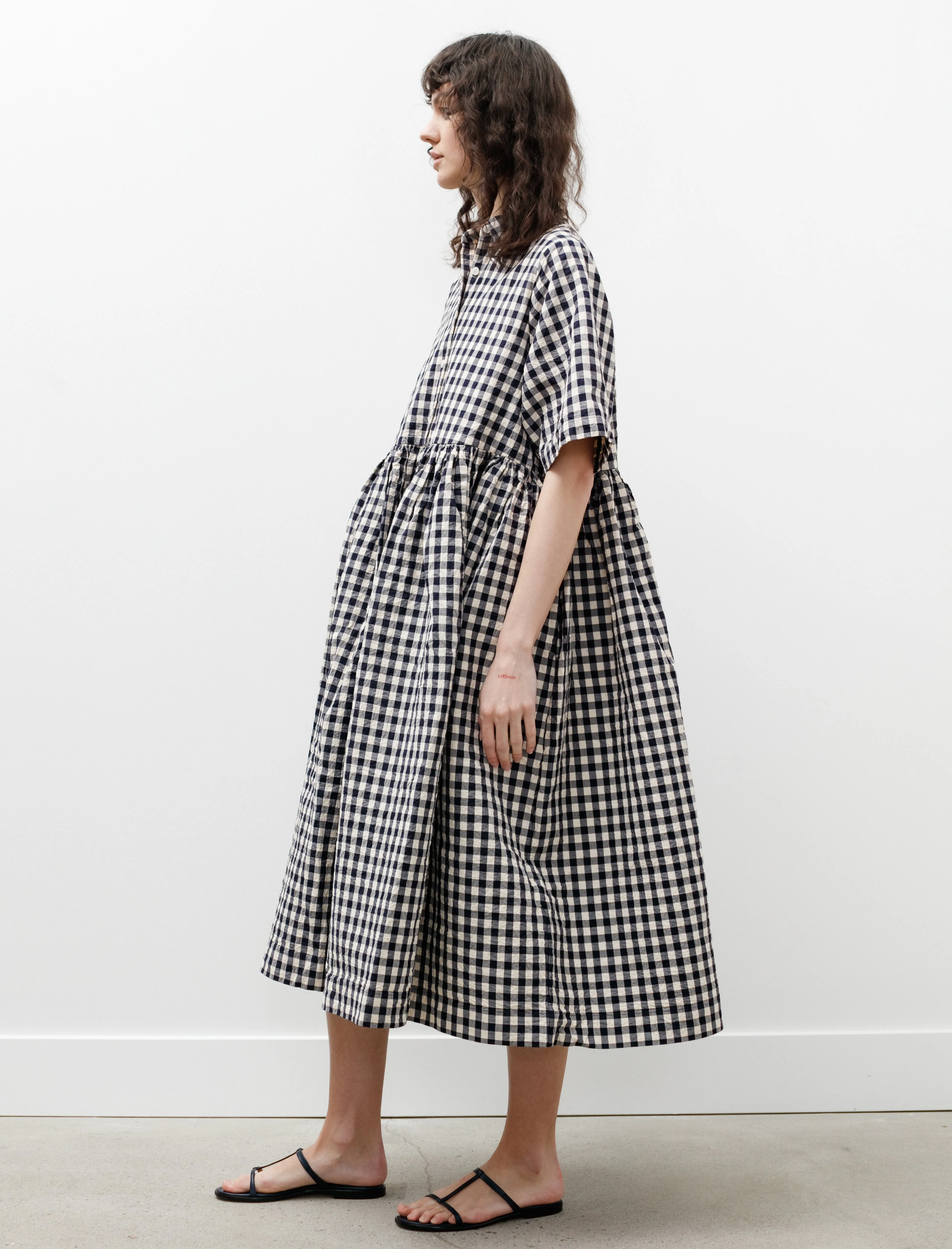 Practical Jacket Ethal Dress Navy Check