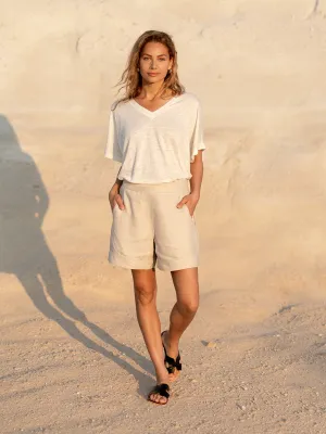 Iris Jersey T-Shirt Coconut Short sleeved breeziness