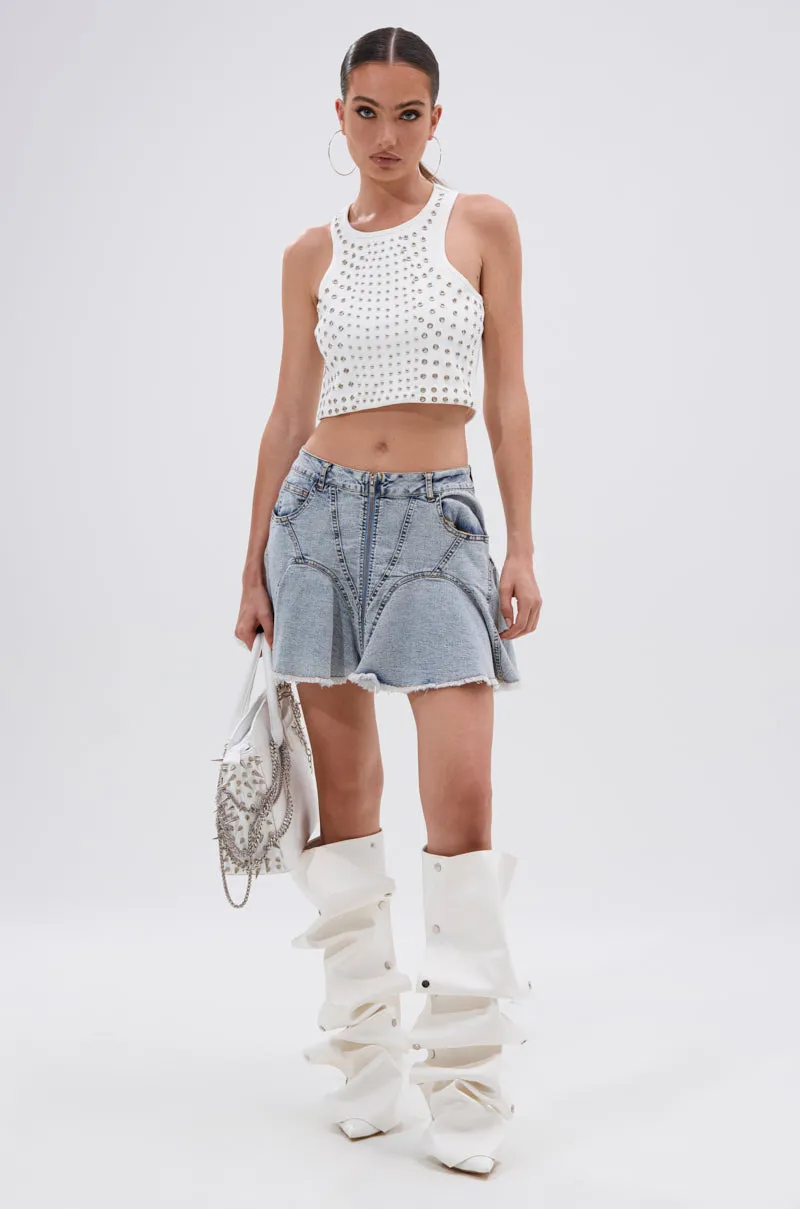 JANE GROMMET TANK TOP port