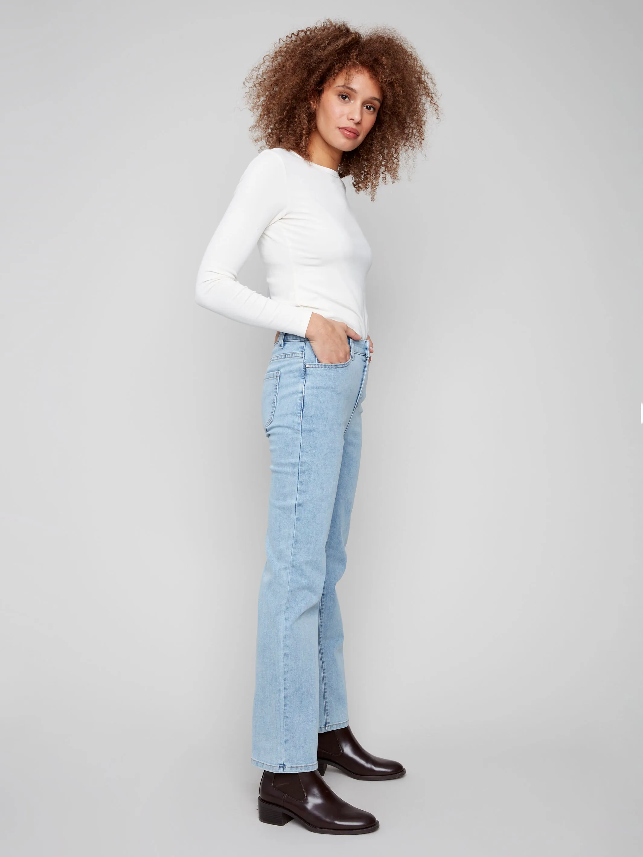 Charlotte Straight Leg Jeans - Light Blue Eco Friendly Denim Common look