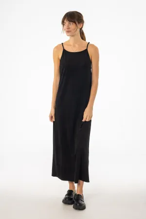 Black Microsuede Maxi Jumper NoSlipWaistband