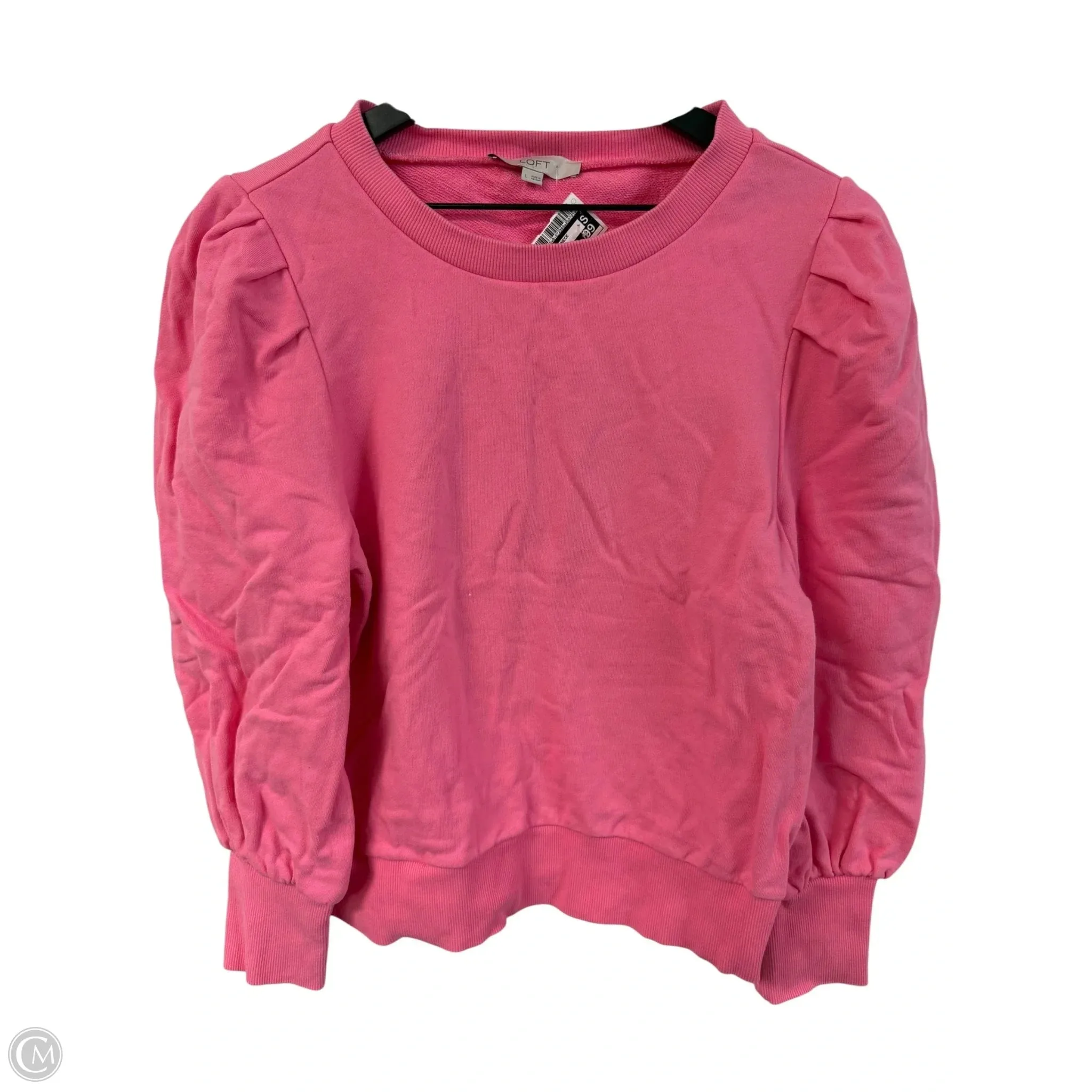 Sweatshirt Crewneck By Loft In Pink, Size: L Warm Coat