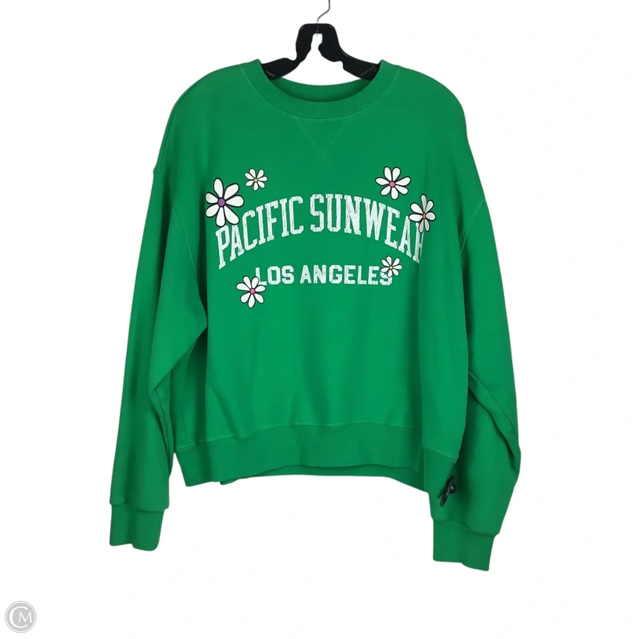 Sweatshirt Crewneck By Pacsun In Green, Size: S Cozy Vibe