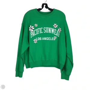 Sweatshirt Crewneck By Pacsun In Green, Size: S Cozy Vibe