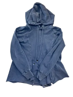 DoubleLayered Structure Soft Leggings Sweatshirt Hoodie By Pilcro In Blue, Size:Xs