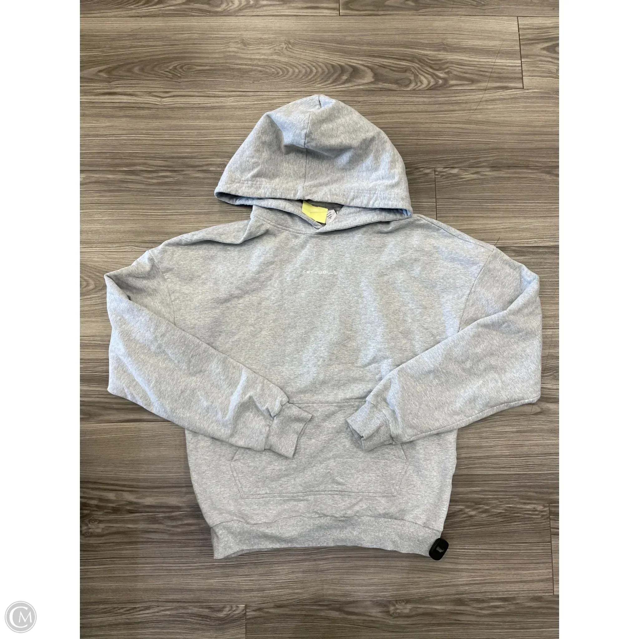 Sweatshirt Hoodie By Clothes Mentor In Grey, Size: L Halo Glow