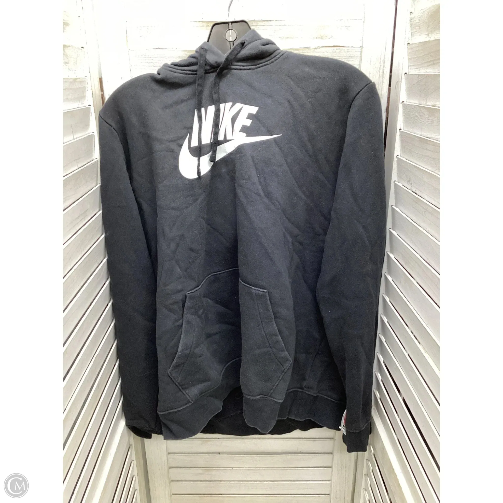 Athletic Sweatshirt Hoodie By Nike In Black, Size: Xl Plane Mood