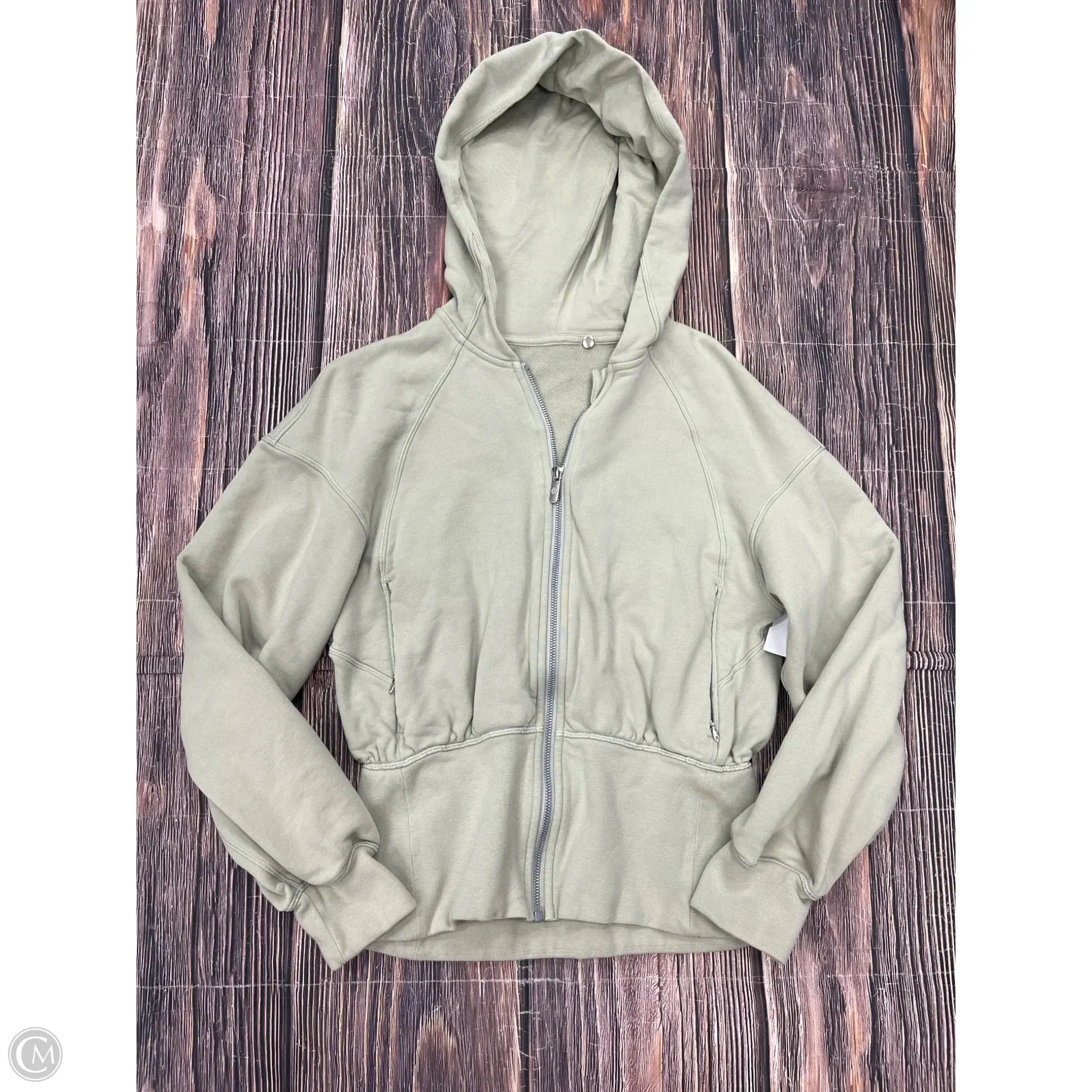 Athletic Sweatshirt Hoodie By Lululemon In Green, Size: 4 Vegan Mood LowMaintenanceFabric