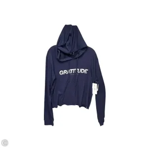 Athletic Sweatshirt Hoodie By Spiritual Gangster In Navy, Size: Xl FlexFitTechnology Sheer Glow