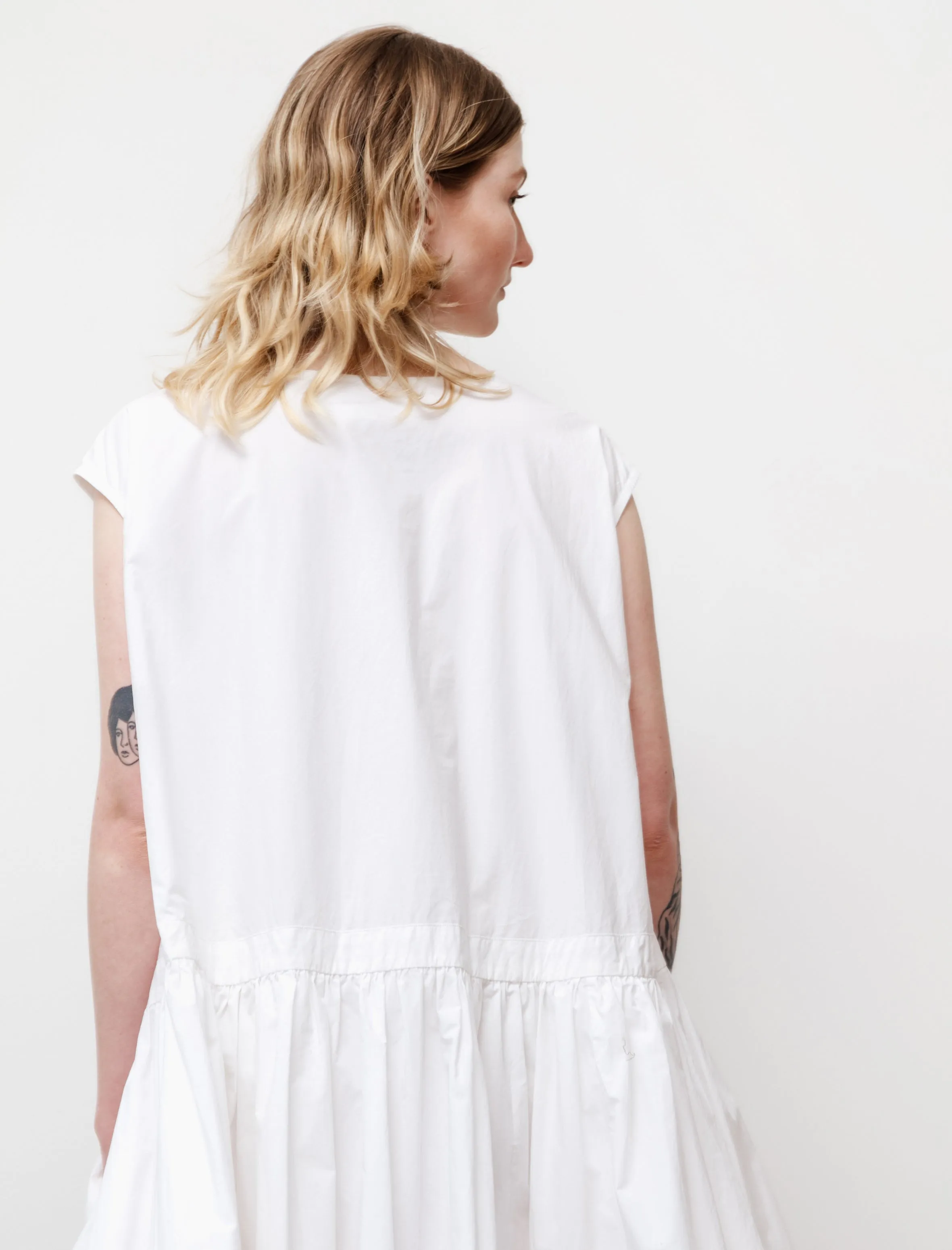CCC Dress White Fashionable Skirt