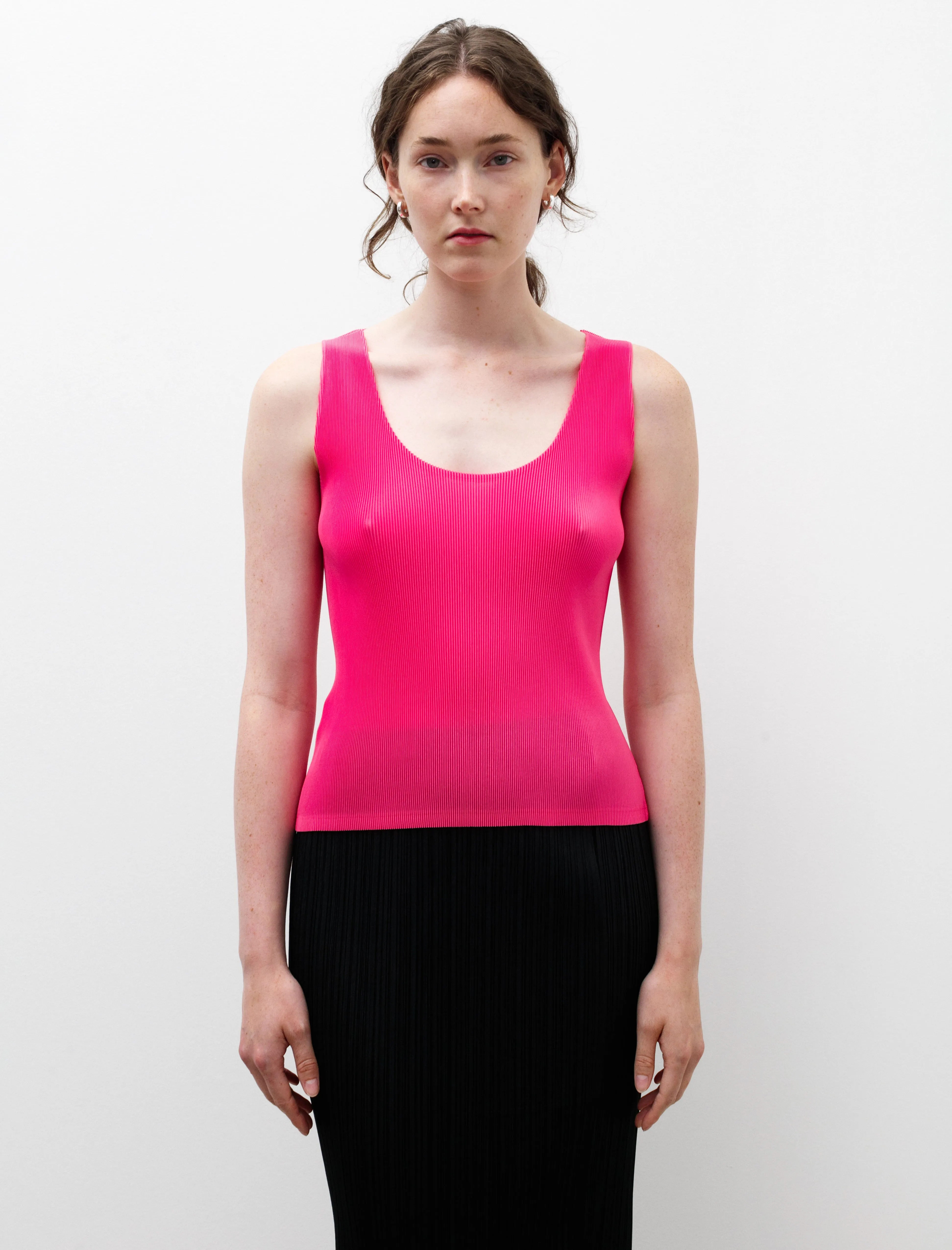 Relaxed Fashion Mist Tank Top Bright Pink