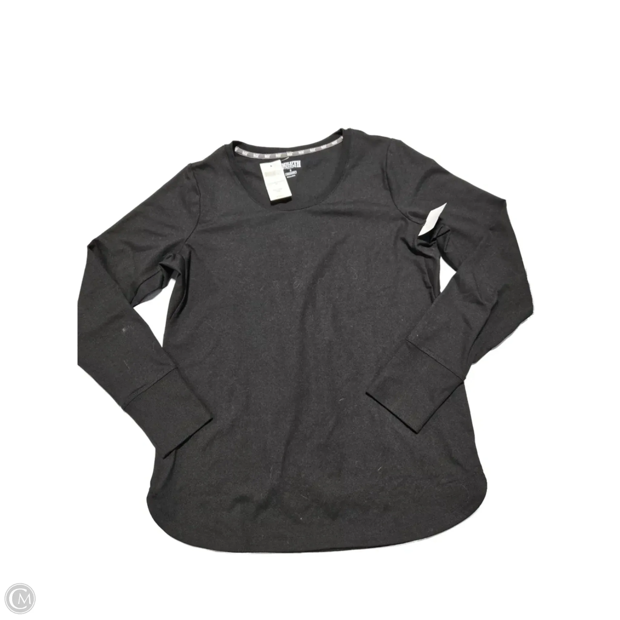 SlipResistantWaistband Minimal Design Sweatshirt Crewneck By Duluth Trading In Black, Size: S
