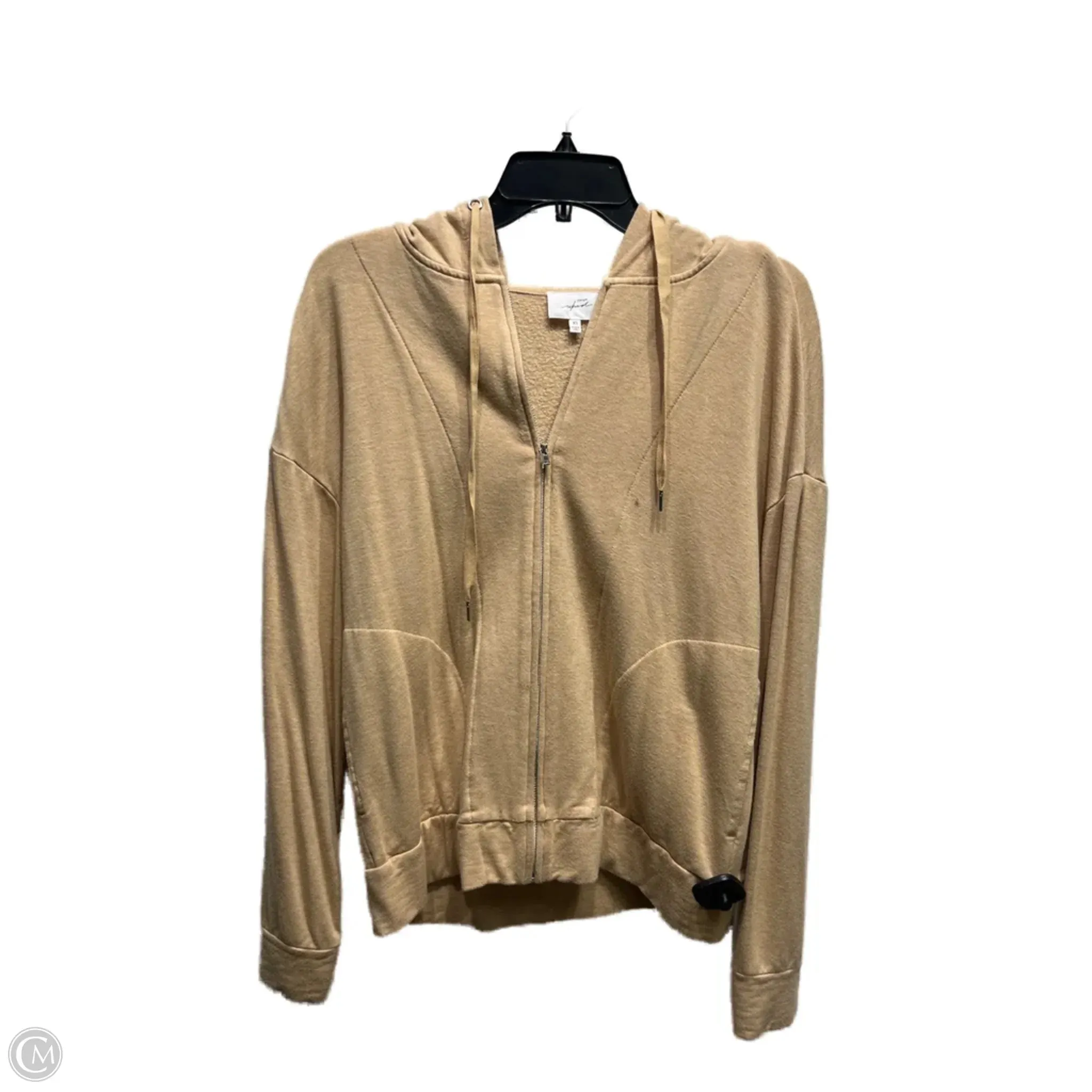 Sweatshirt Hoodie By Soma In Tan, Size: Xs Hypoallergenic Fibers