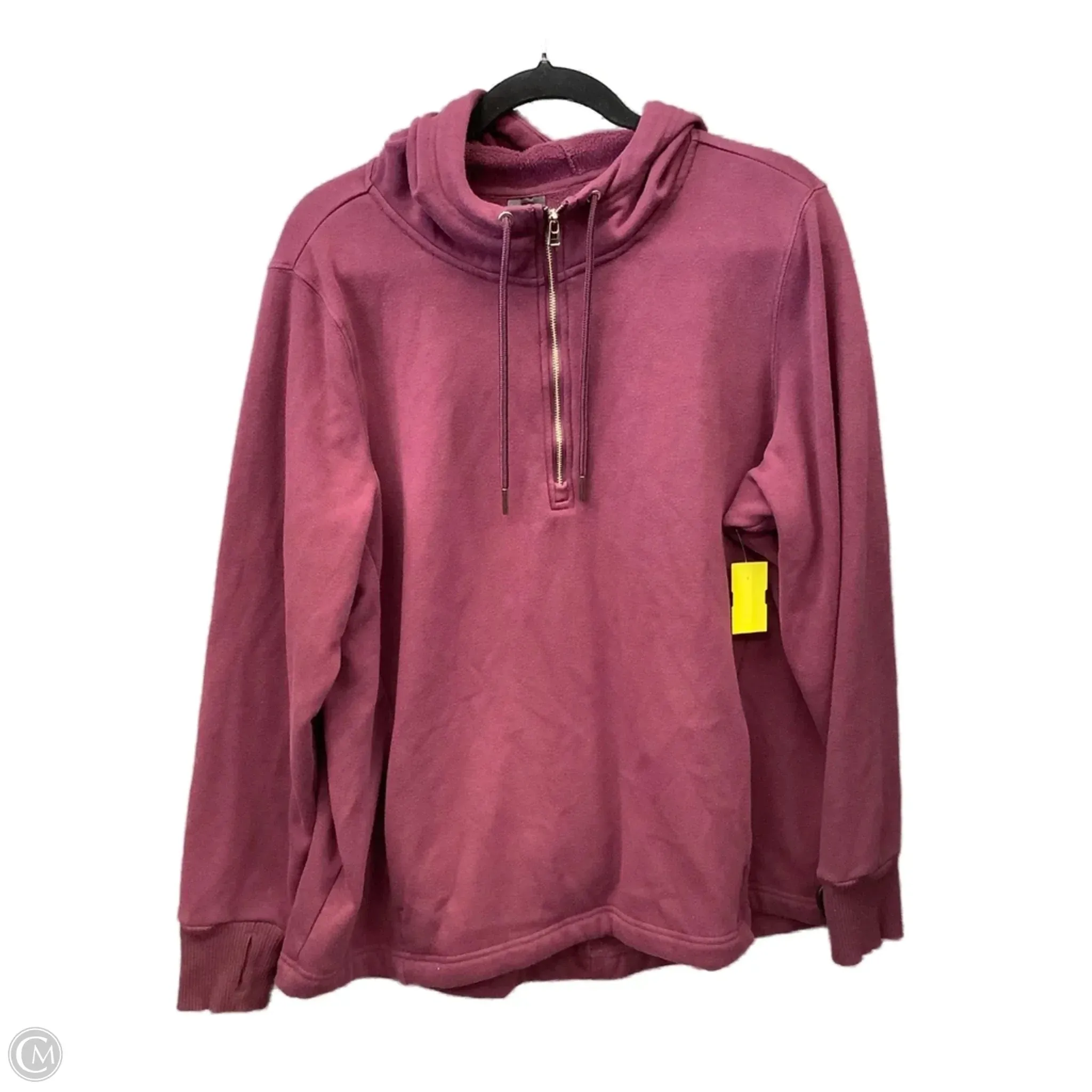 Hotel Style StaticResistant Athletic Sweatshirt Hoodie By Avia In Purple, Size: Xxl