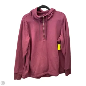 Hotel Style StaticResistant Athletic Sweatshirt Hoodie By Avia In Purple, Size: Xxl