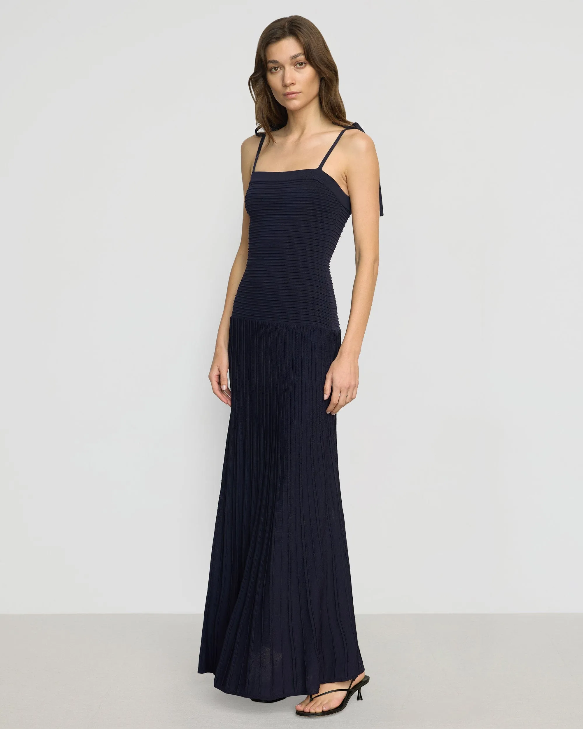 Chan Ottoman-Knit Dress Daily Wear Bold Core