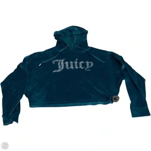 Sweatshirt Hoodie By Juicy Couture In Blue, Size: M ZeroChafeSeams