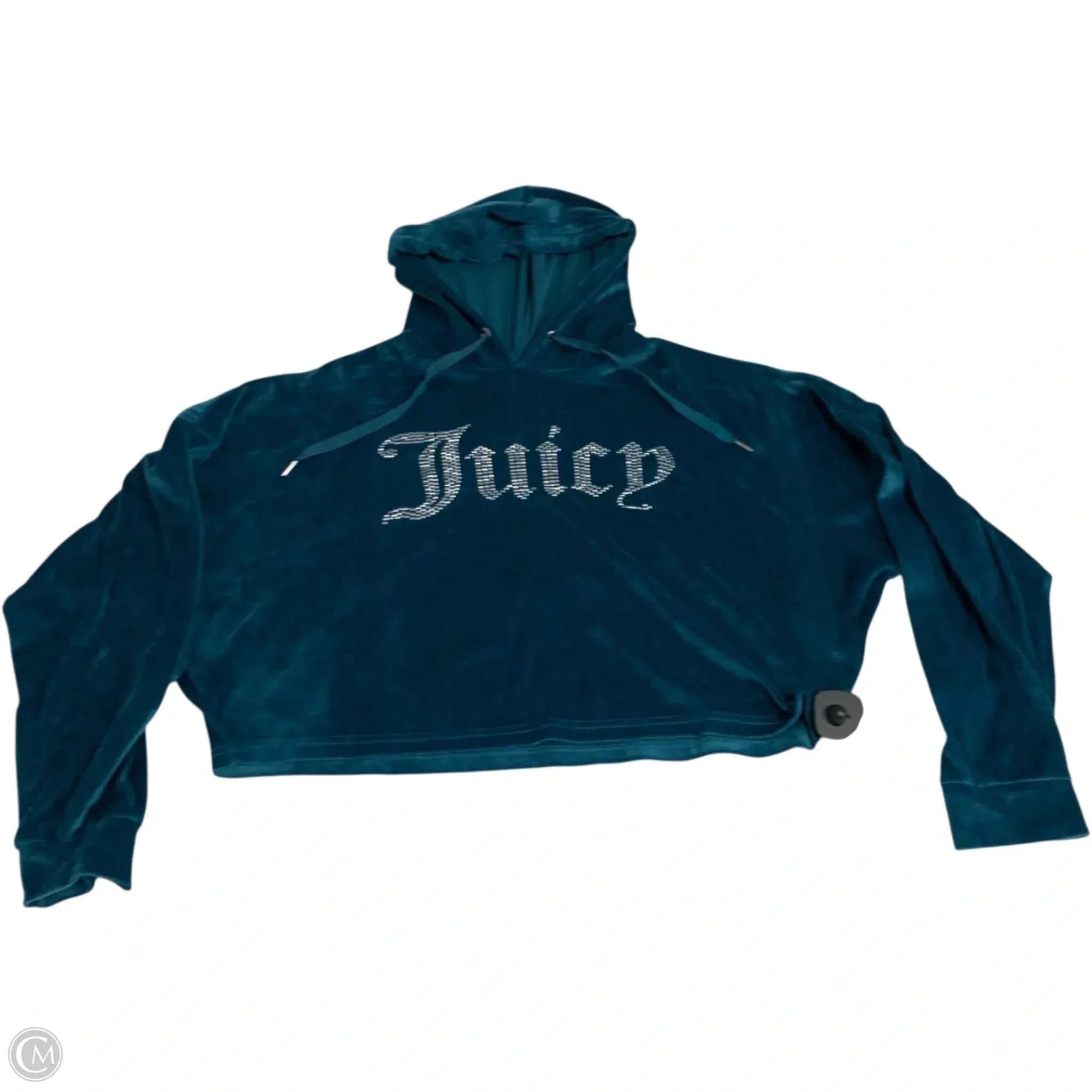 Sweatshirt Hoodie By Juicy Couture In Blue, Size: M ZeroChafeSeams