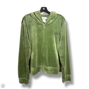 Silent Mood Sweatshirt Hoodie By Juicy Couture In Green, Size: 3x