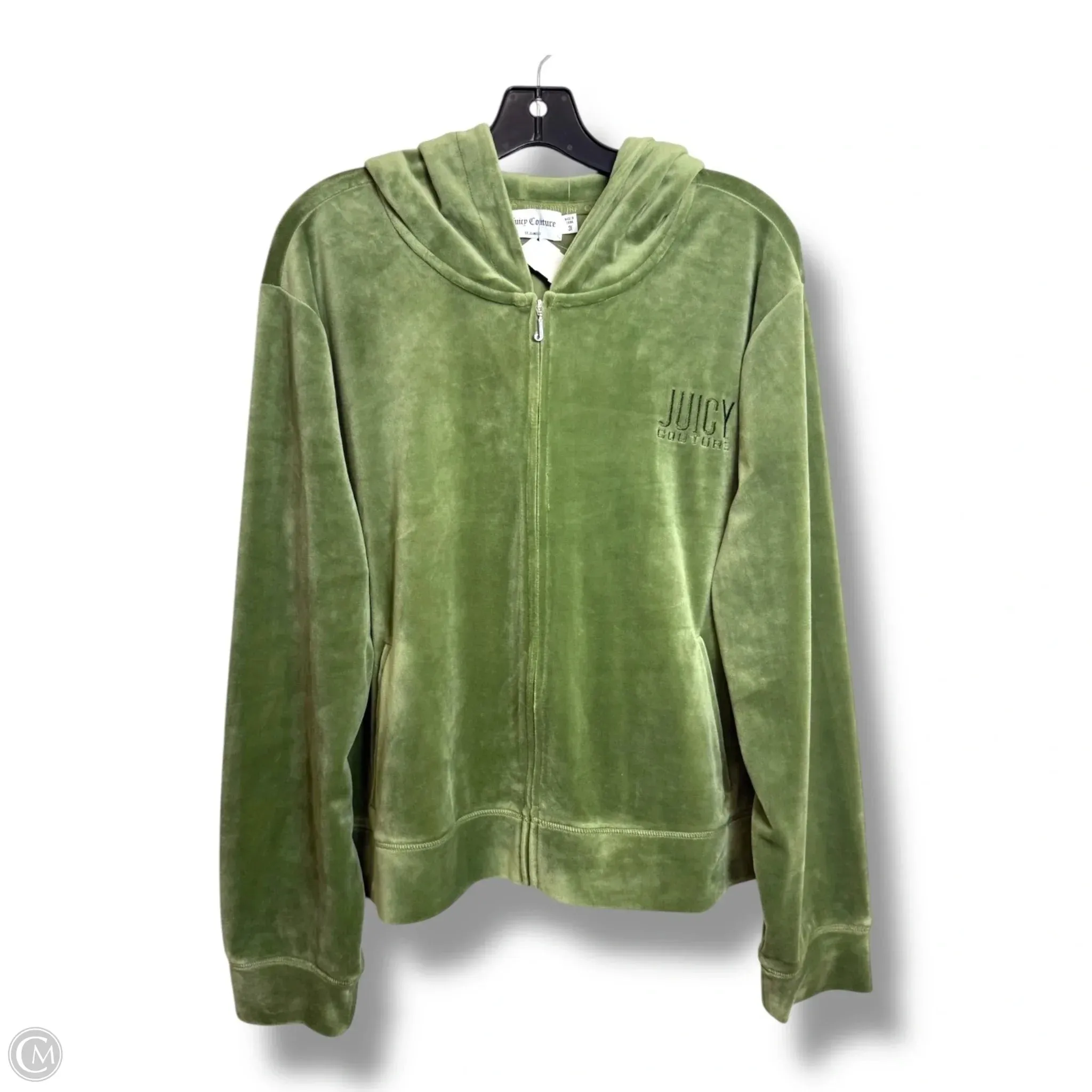 Silent Mood Sweatshirt Hoodie By Juicy Couture In Green, Size: 3x