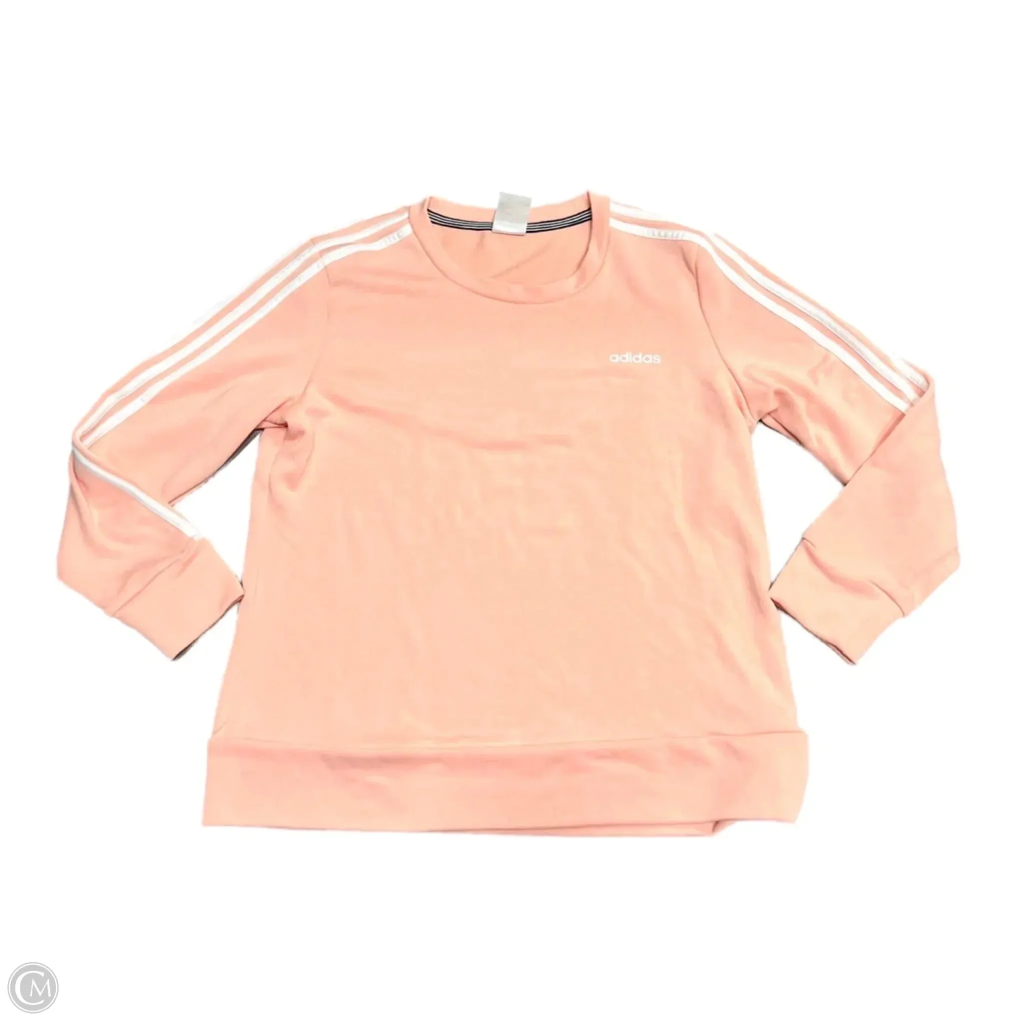 ButterySoftTexture Athletic Sweatshirt Crewneck By Adidas In Peach, Size: L