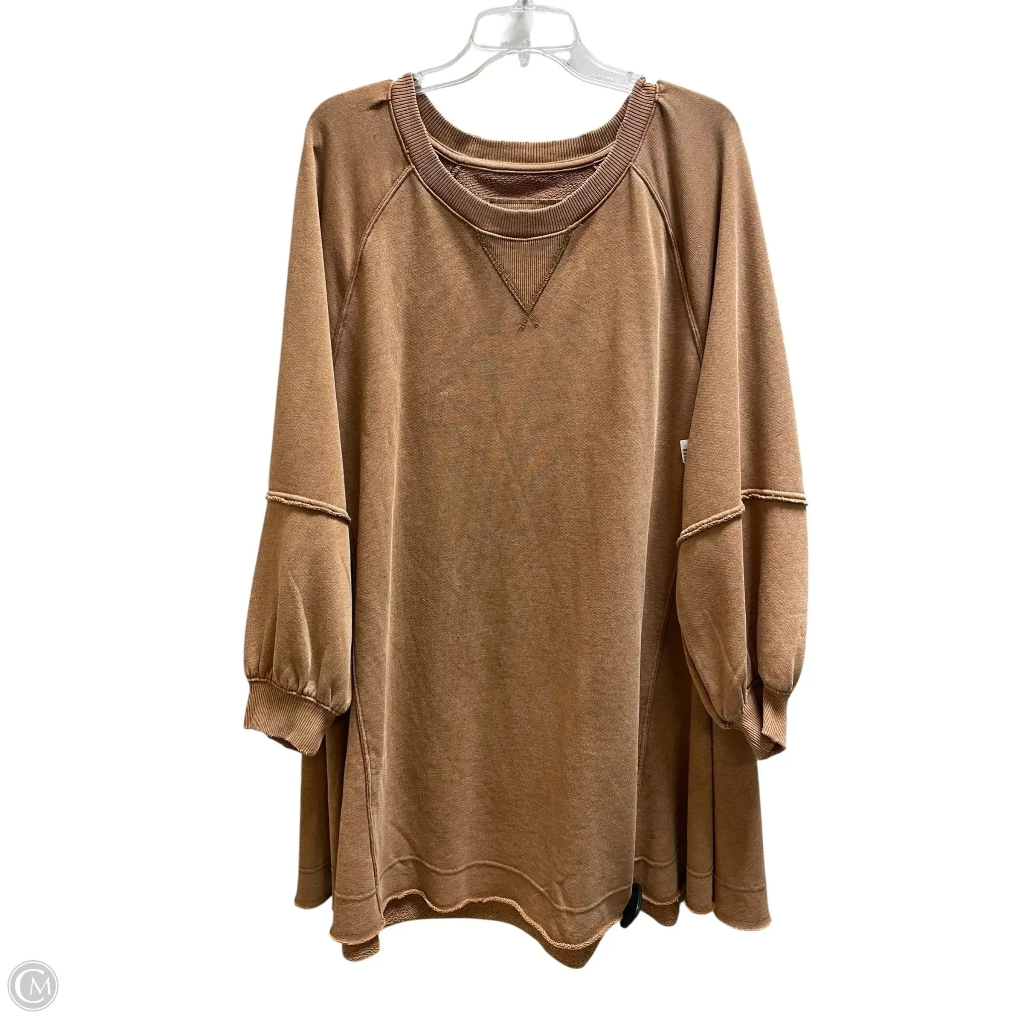 Sweatshirt Collar By American Eagle In Brown, Size: L Sporty Joggers Sporty Look