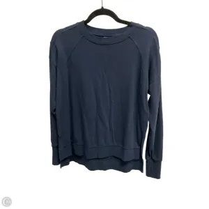 Sweatshirt Crewneck By Sweaty Betty In Navy, Size: Xs Airtight Zipper