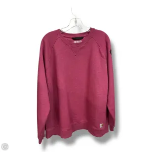Sweatshirt Crewneck By Carhartt In Mauve, Size: 3x AllSeasonWear Comfortable Sweater