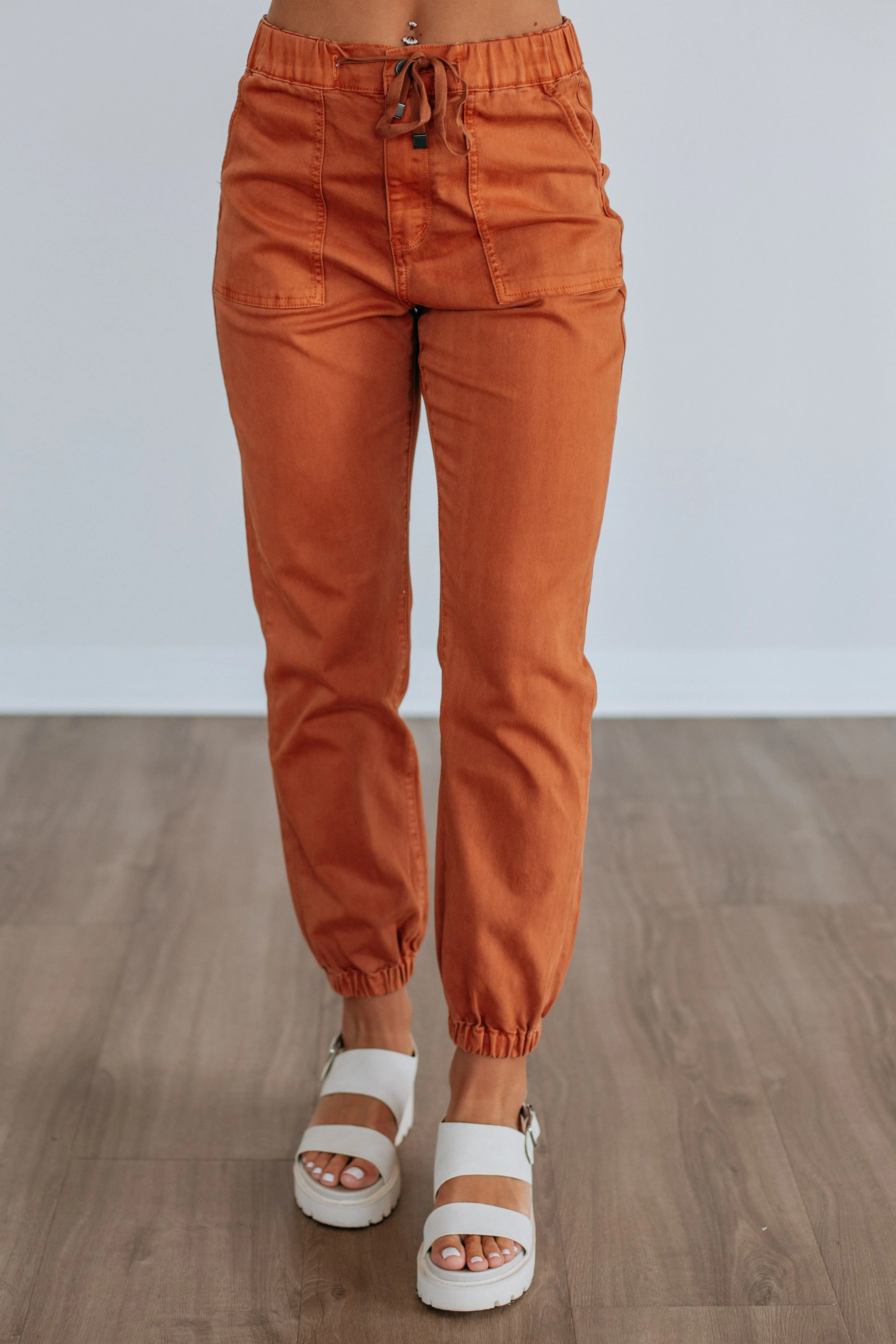 Drea Mica Joggers - Cinnamon NonSlip Grips