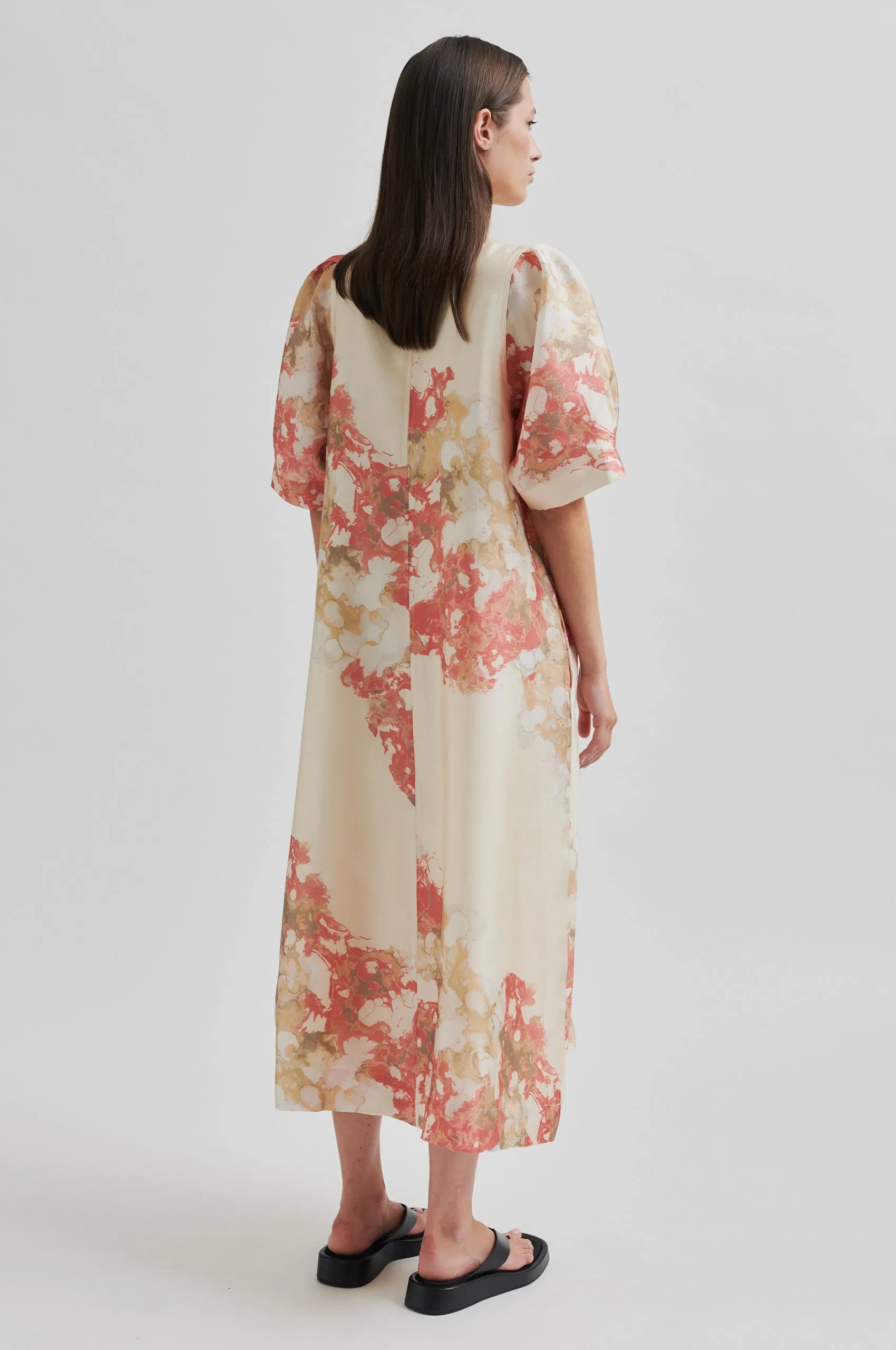 Lugana Maxi Dress Parisian Chic Opaque Tone