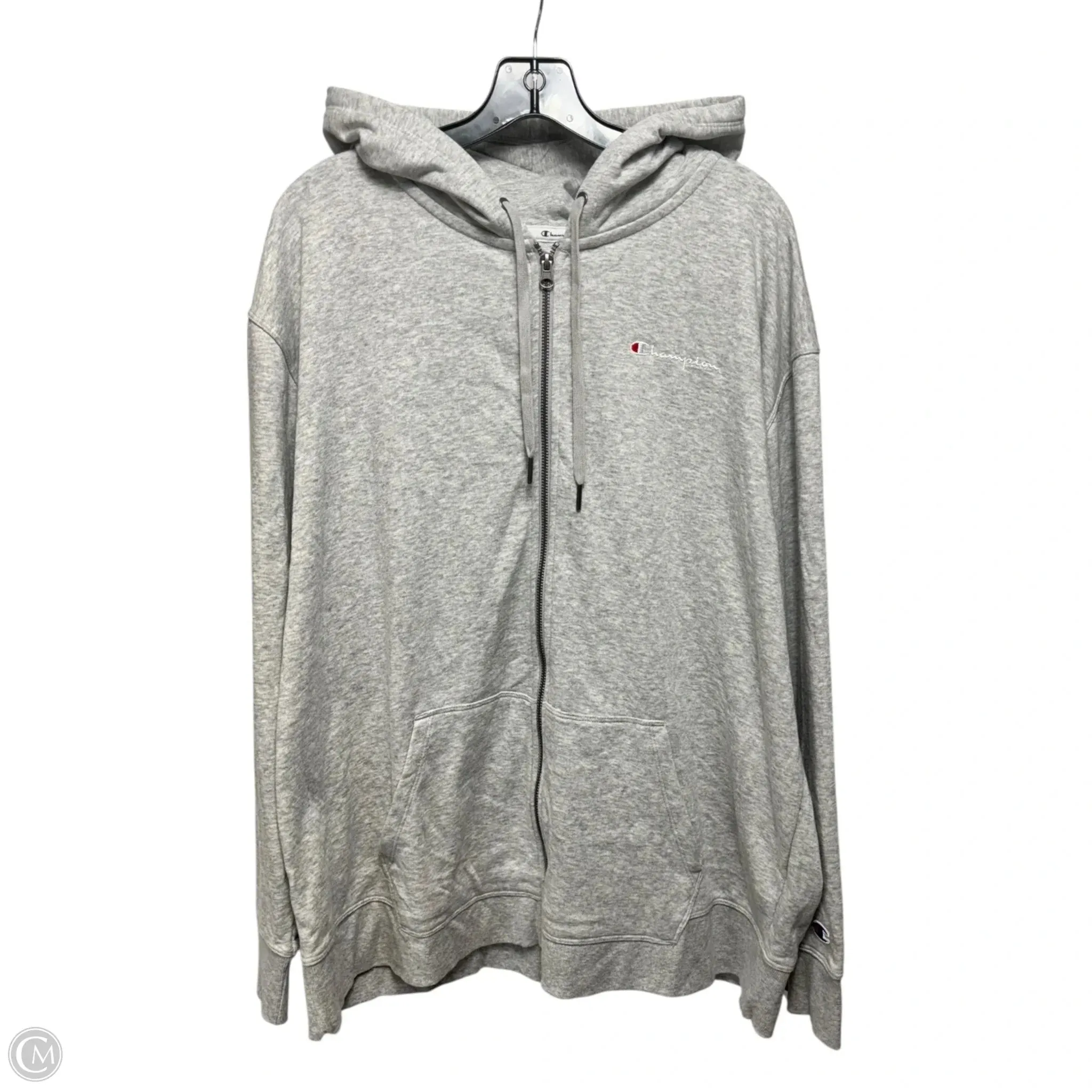 Sweatshirt Hoodie By Champion In Grey, Size: 3x Lift Mode